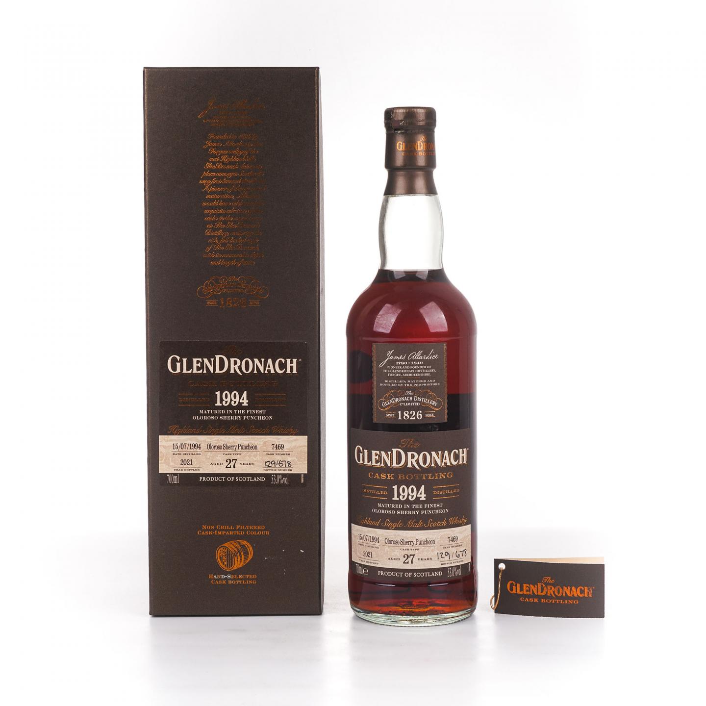 Glendronach 格兰多纳 27年 1994-2021 雪莉桶#7469