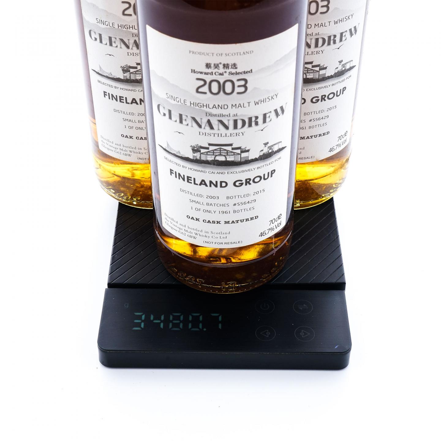 Glenandrew 2003-2015 蔡昊精选桶系列 #S56429 3瓶组