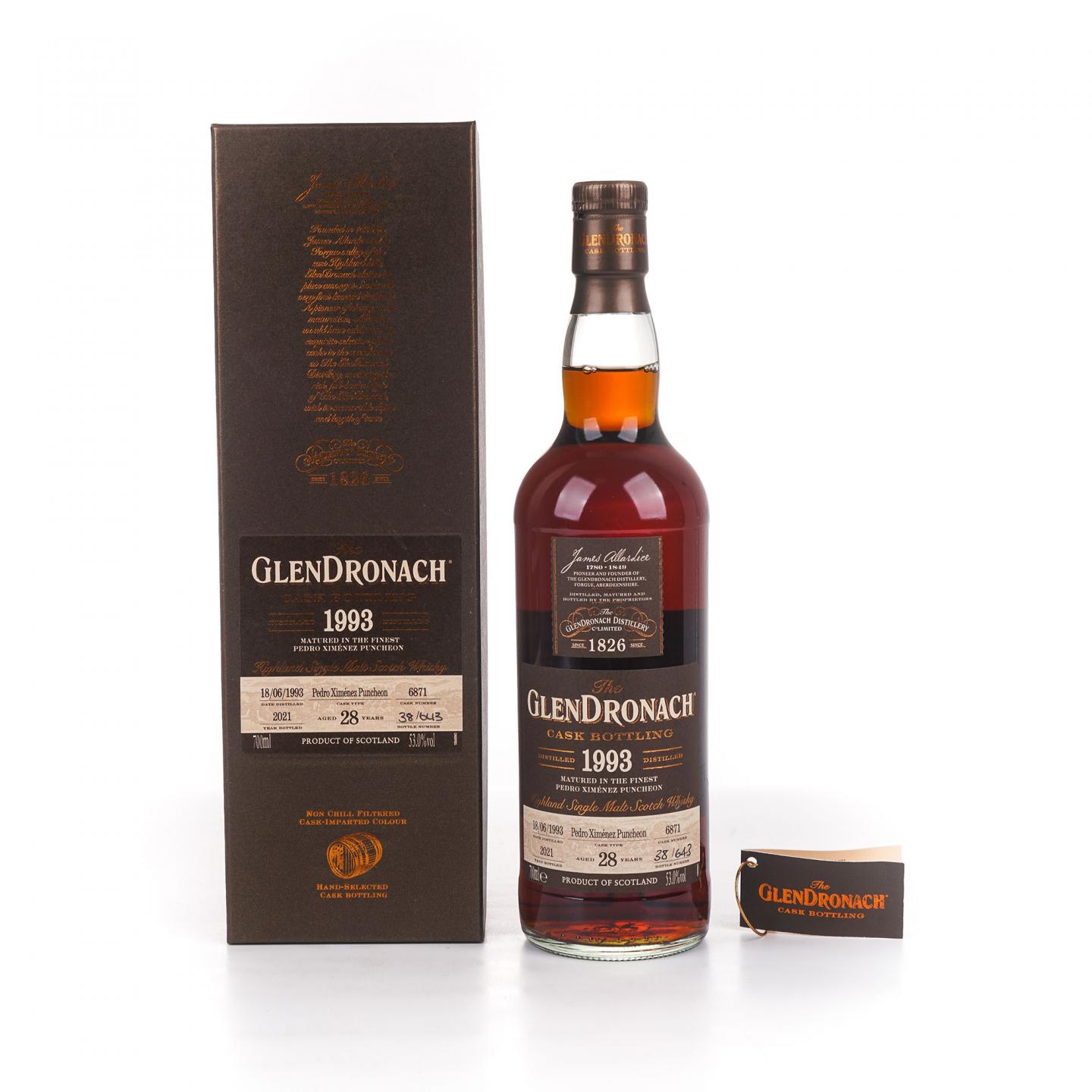 Glendronach 格兰多纳 28年 1993-2021 雪莉桶#6871