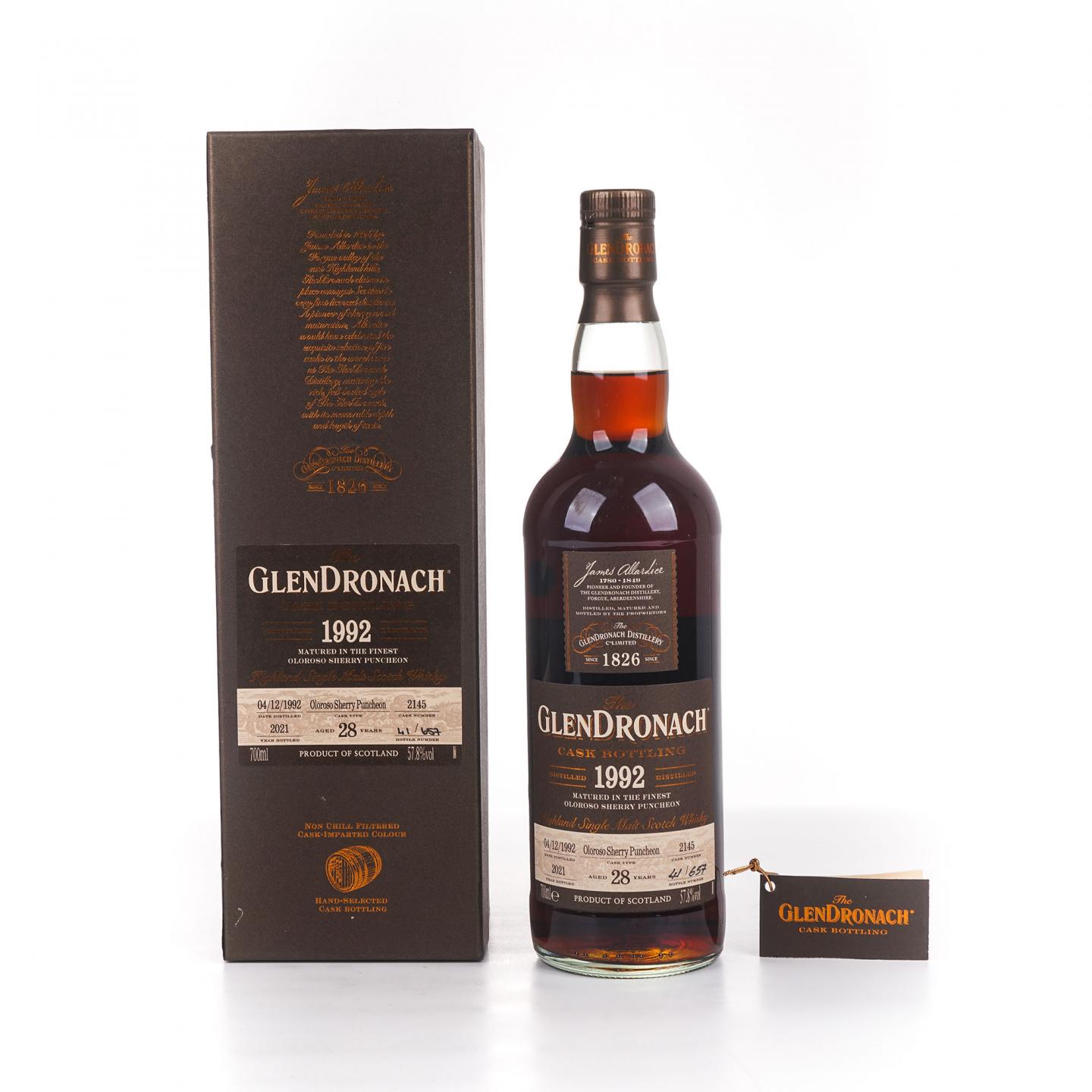 Glendronach 格兰多纳 28年 1992-2021 雪莉桶#2145