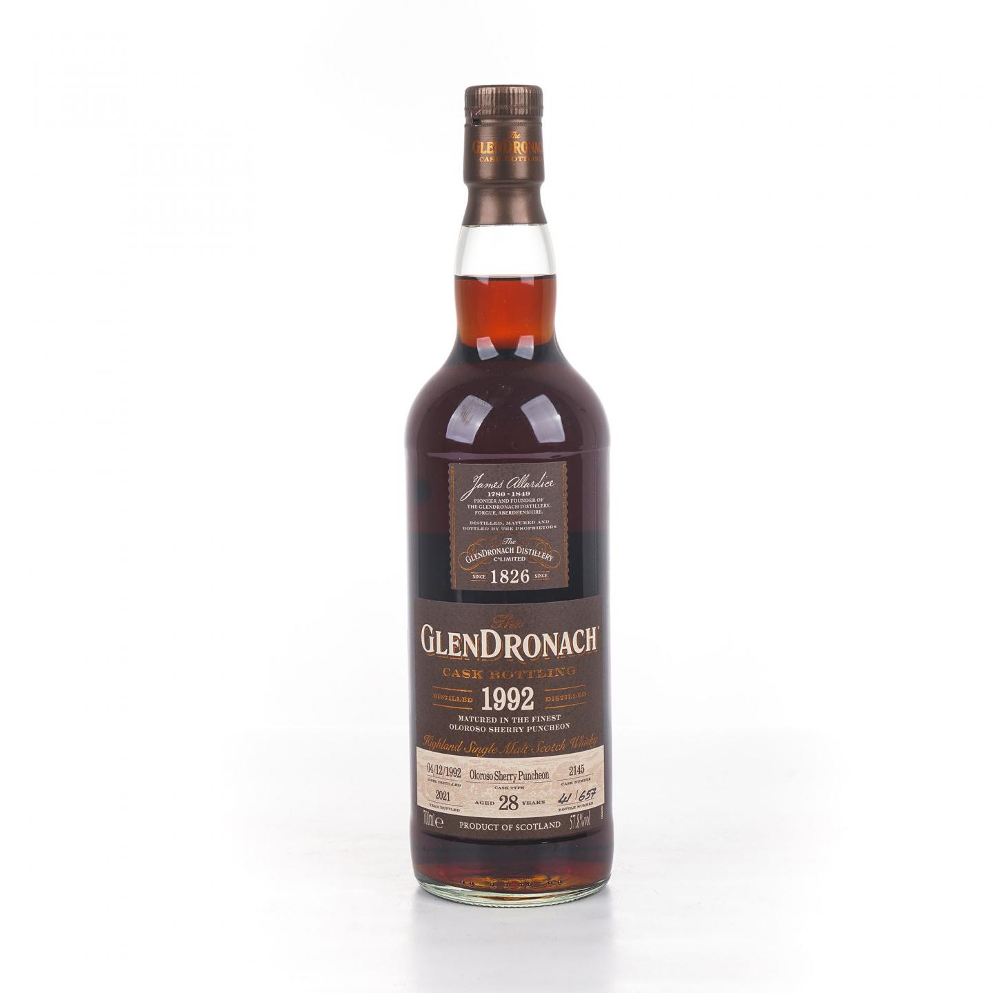 Glendronach 格兰多纳 28年 1992-2021 雪莉桶#2145