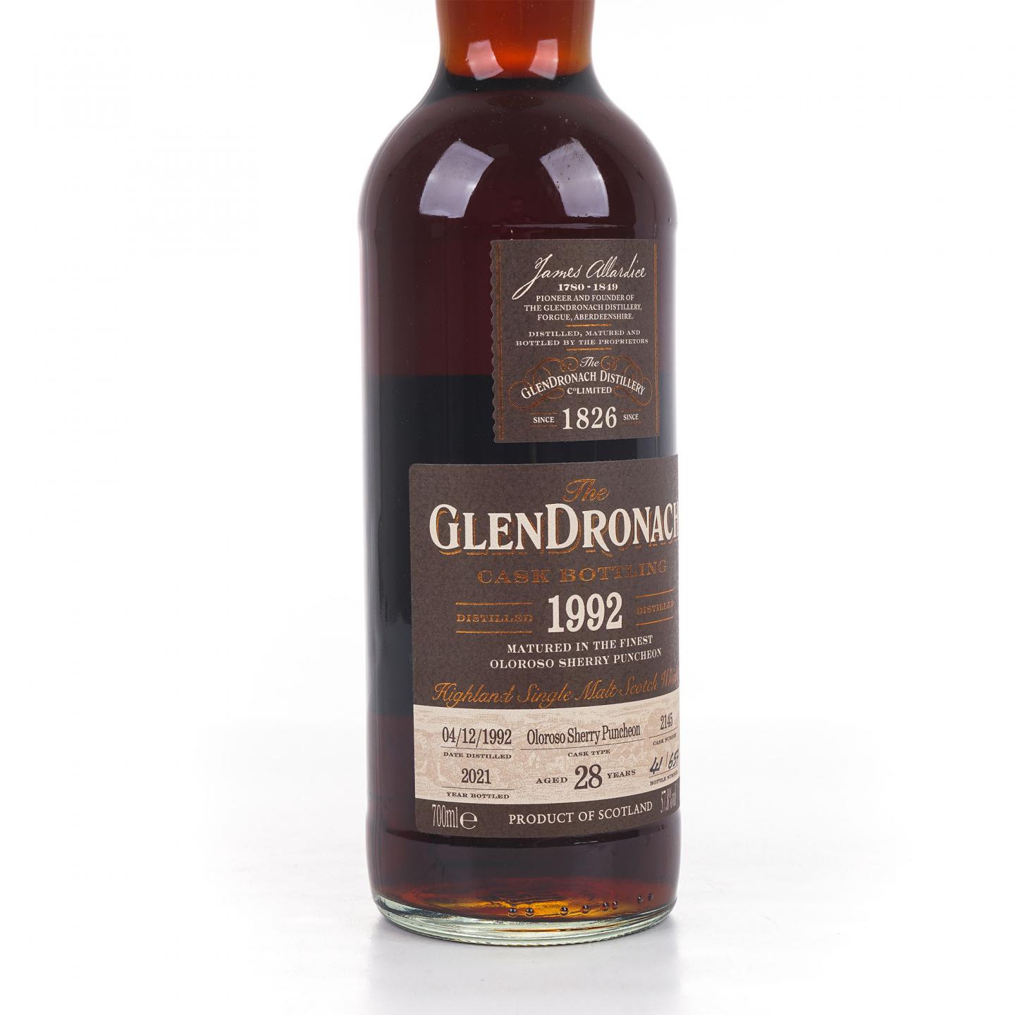 Glendronach 格兰多纳 28年 1992-2021 雪莉桶#2145