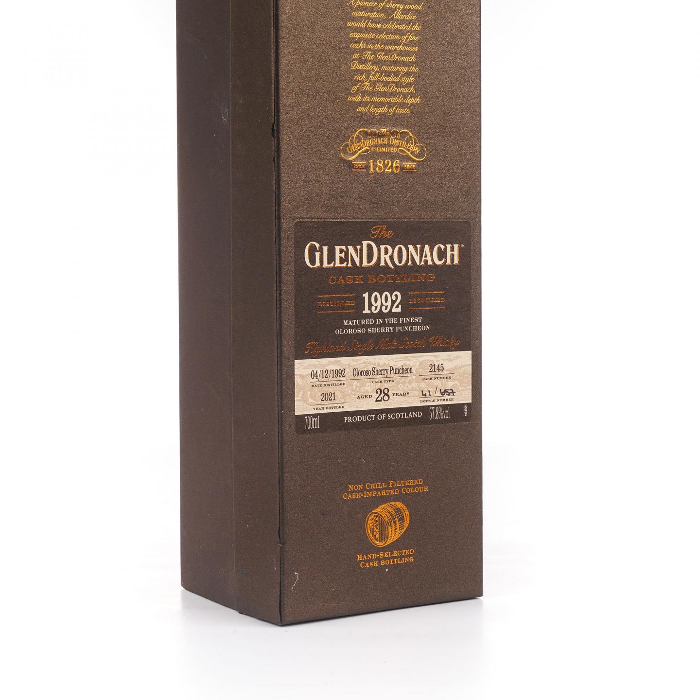Glendronach 格兰多纳 28年 1992-2021 雪莉桶#2145