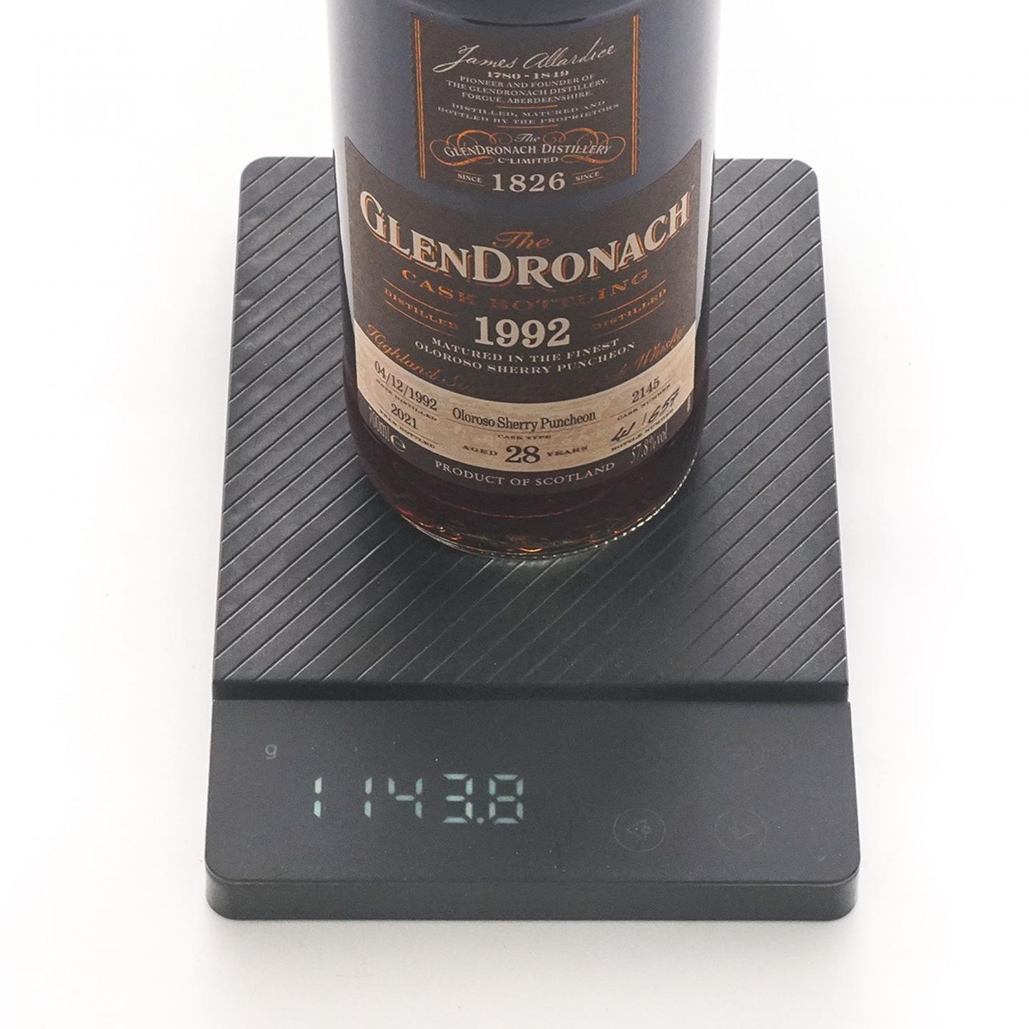 Glendronach 格兰多纳 28年 1992-2021 雪莉桶#2145