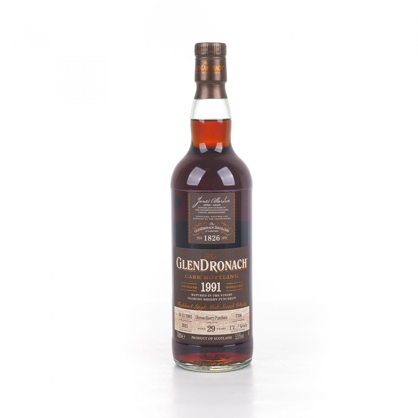 Glendronach 格兰多纳 29年 1991-2021 雪莉桶#7708