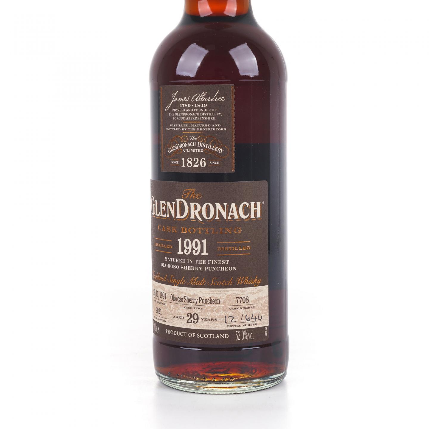 Glendronach 格兰多纳 29年 1991-2021 雪莉桶#7708