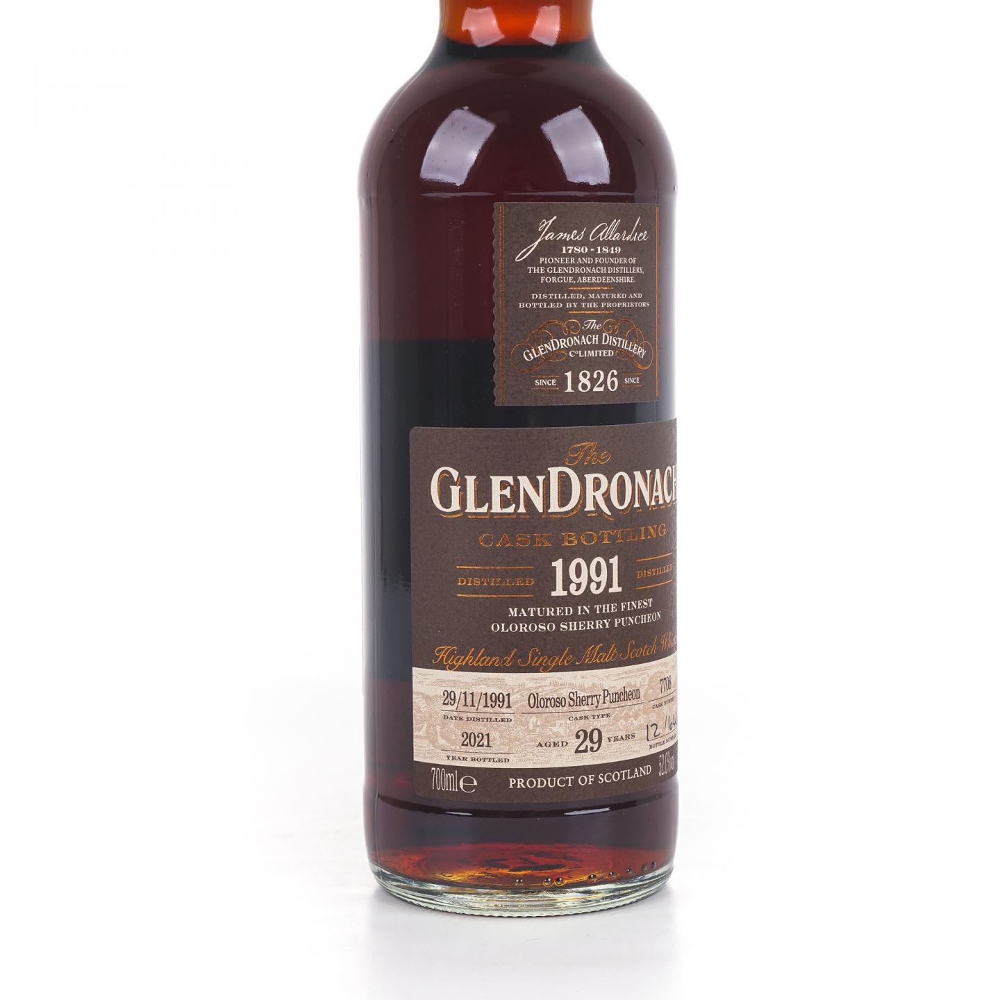 Glendronach 格兰多纳 29年 1991-2021 雪莉桶#7708