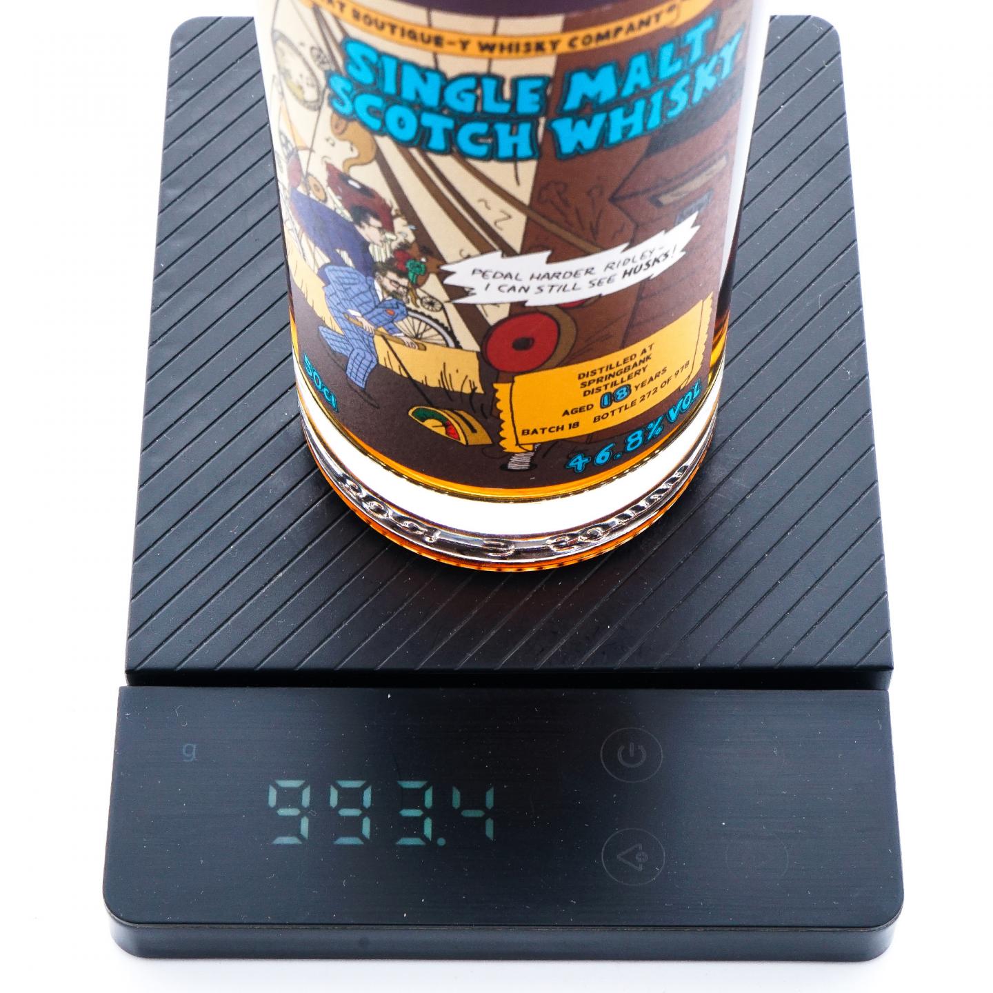 漫画标 Springbank 云顶 18年 Batch 18 500ml