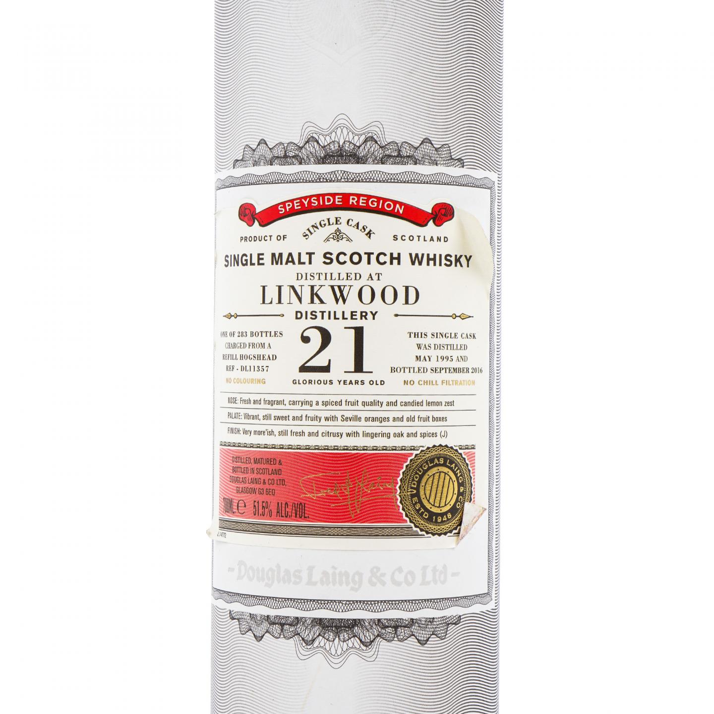 Linkwood 林可伍德 21年 1995-2016 DL