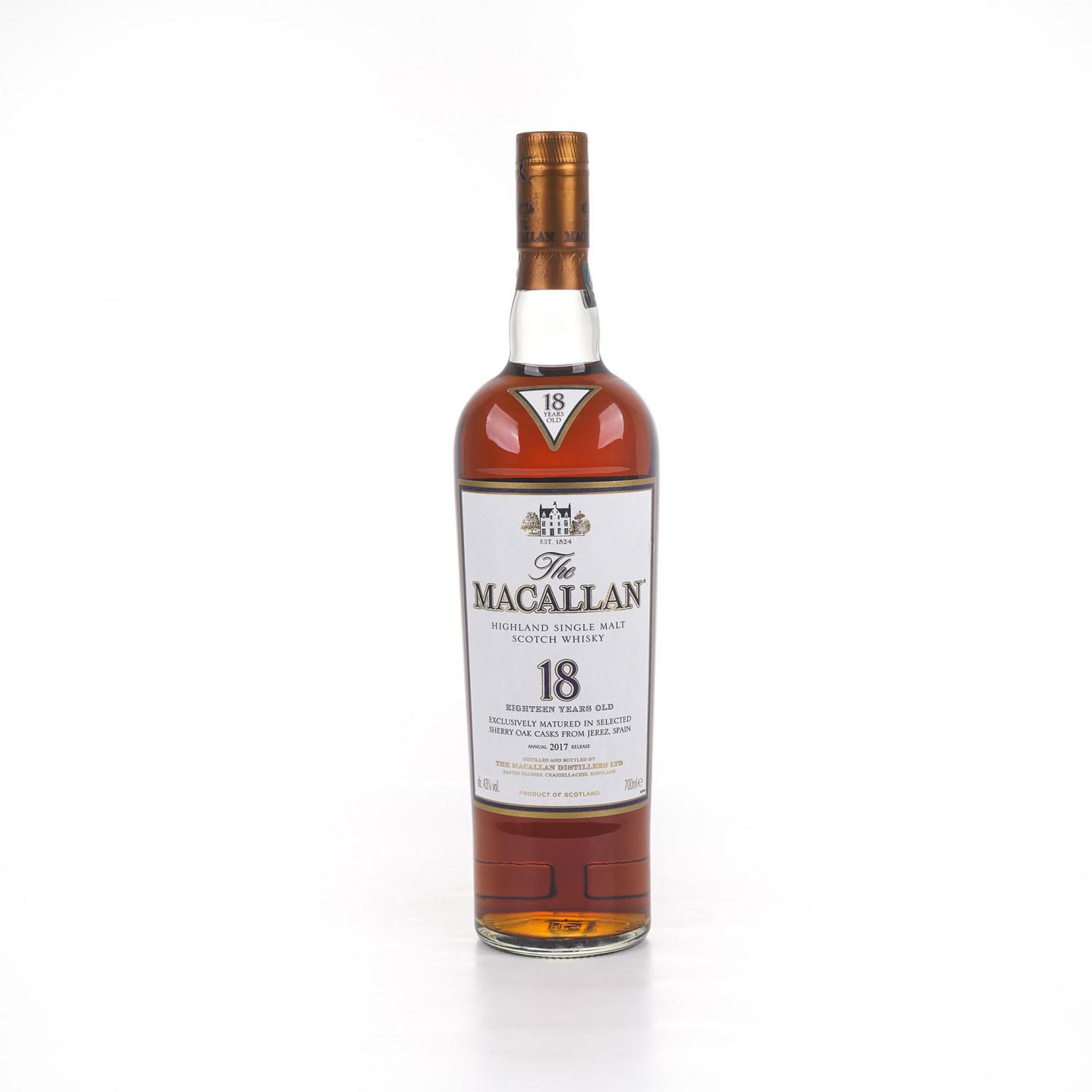 Macallan 麦卡伦 18年 2017 雪莉桶 700ml