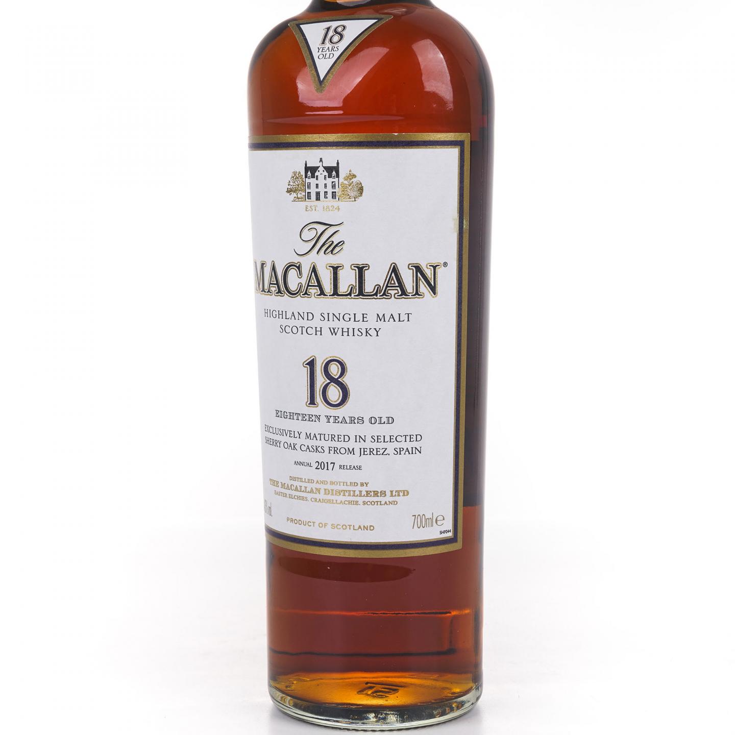 Macallan 麦卡伦 18年 2017 雪莉桶 700ml