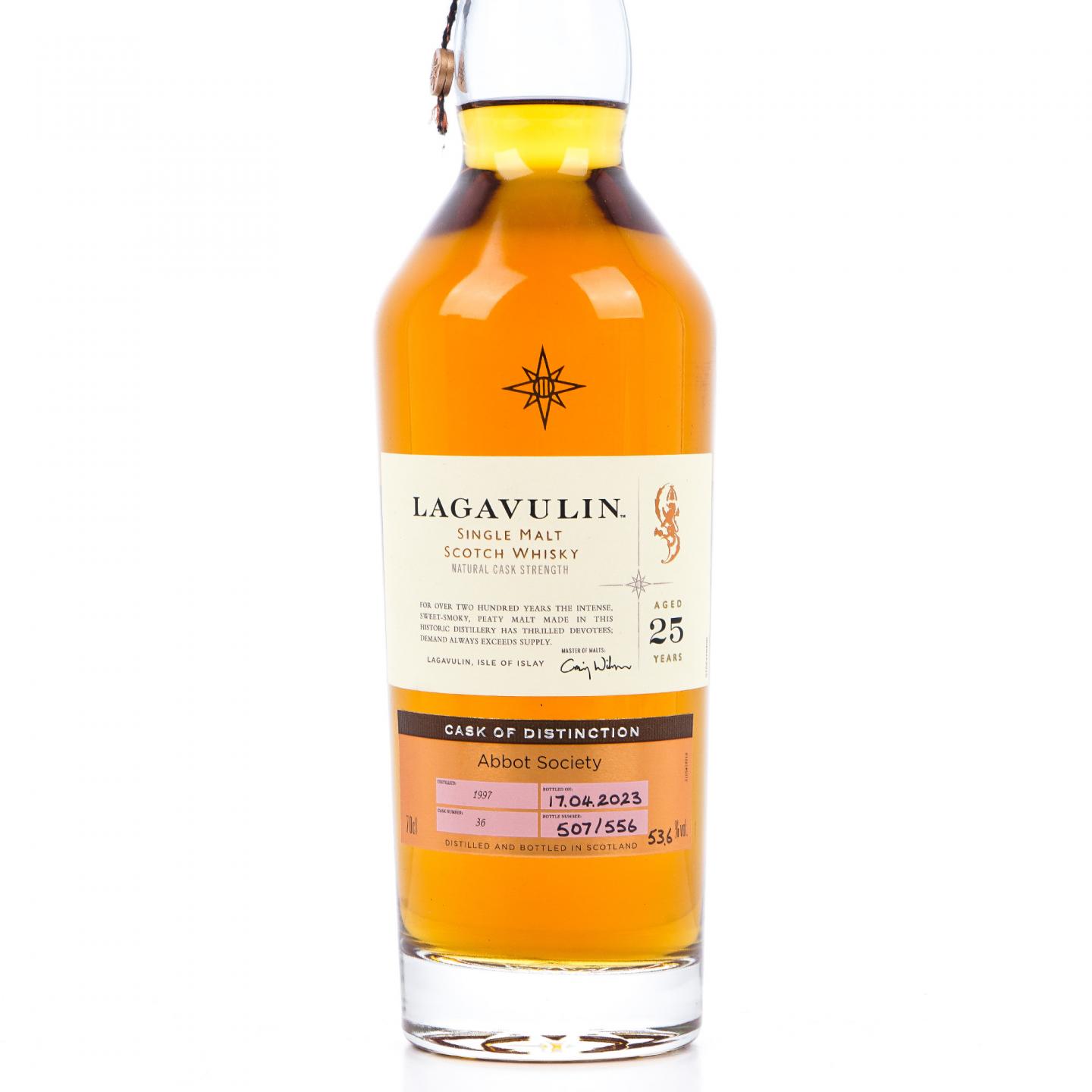 Lagavulin 乐加维林 25年 1997-2023 星星标 桶强 700ml