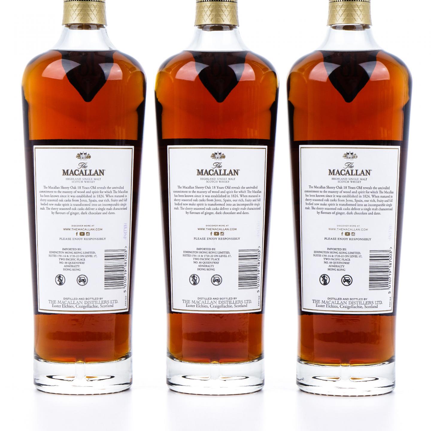 【附X光图】Macallan 麦卡伦 18年 2024 雪莉桶 6瓶组
