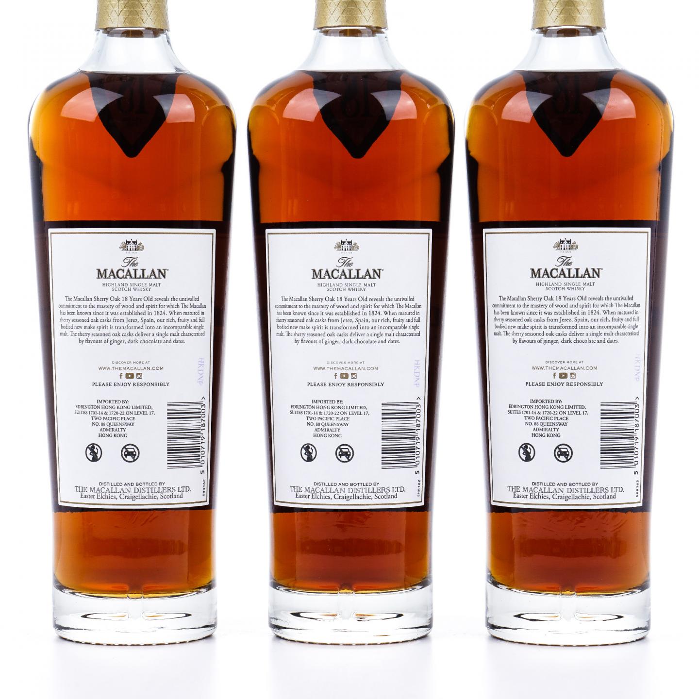 【附X光图】Macallan 麦卡伦 18年 2024 雪莉桶 6瓶组