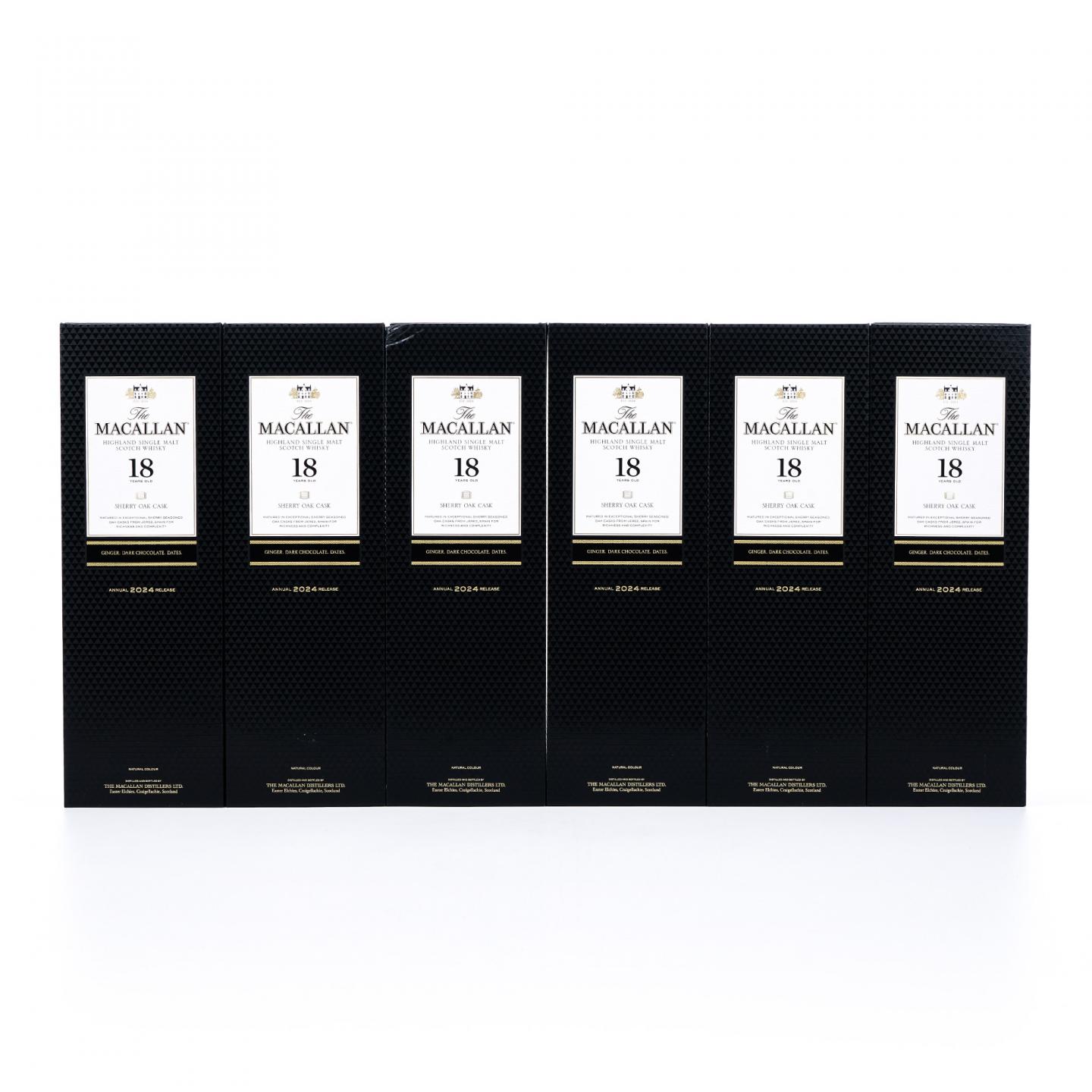 【附X光图】Macallan 麦卡伦 18年 2024 雪莉桶 6瓶组 行货