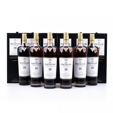 【附X光图】Macallan 麦卡伦 18年 2024 雪莉桶 6瓶组
