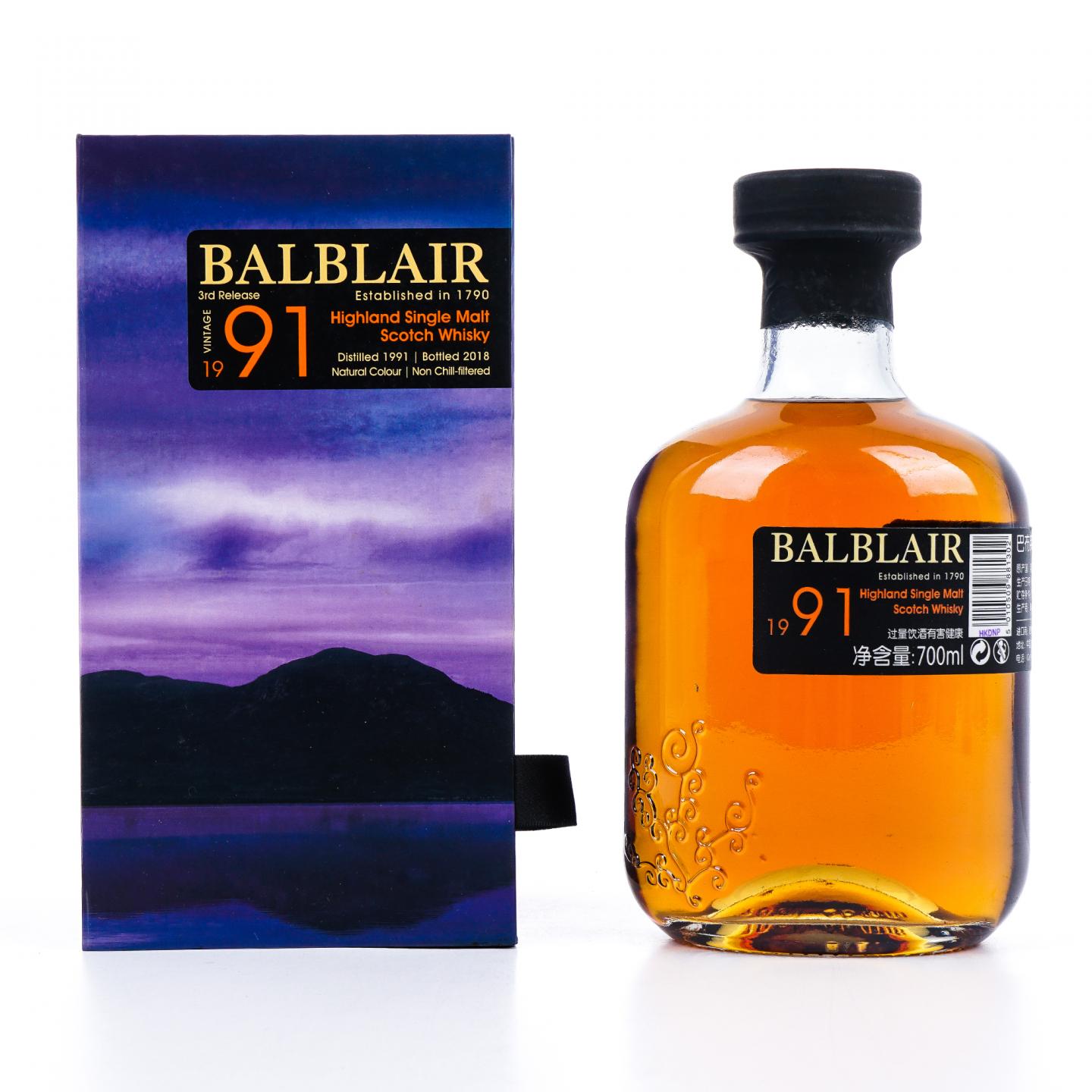 Balblair 巴布莱尔 1991-2018 第3版 700ml