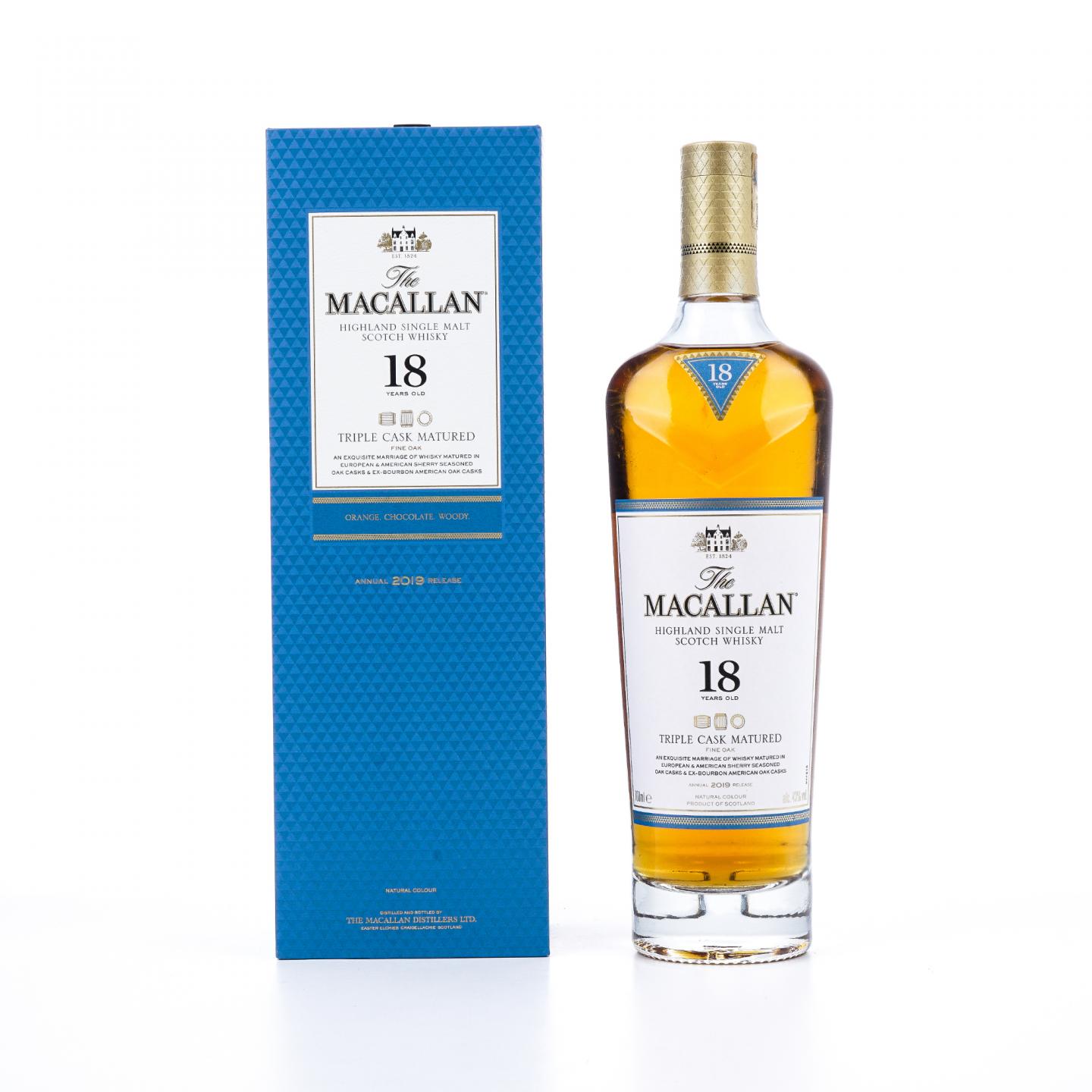 【附X光图】Macallan 麦卡伦 18年 2019 Triple Cask 700ml