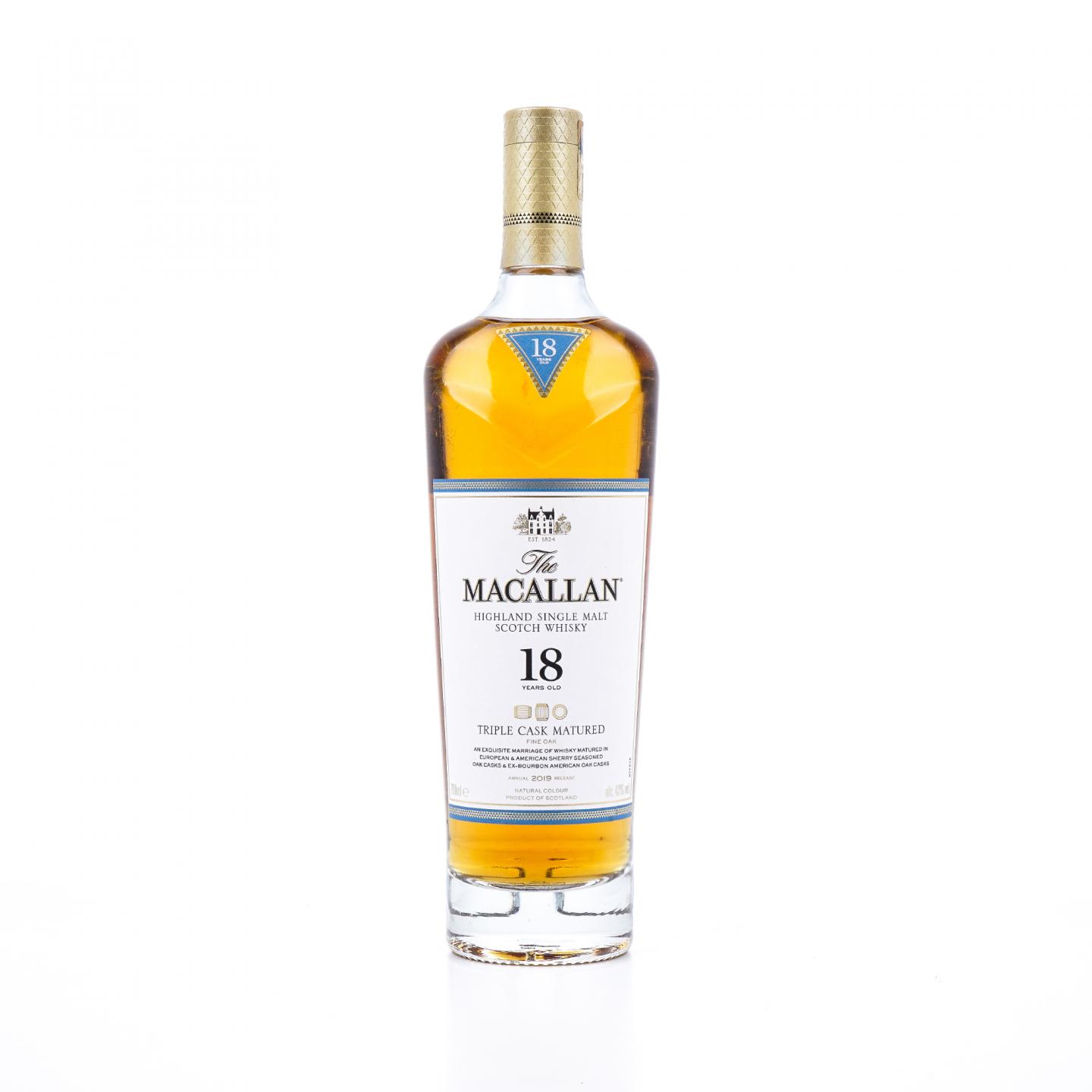 【附X光图】Macallan 麦卡伦 18年 2019 Triple Cask 700ml