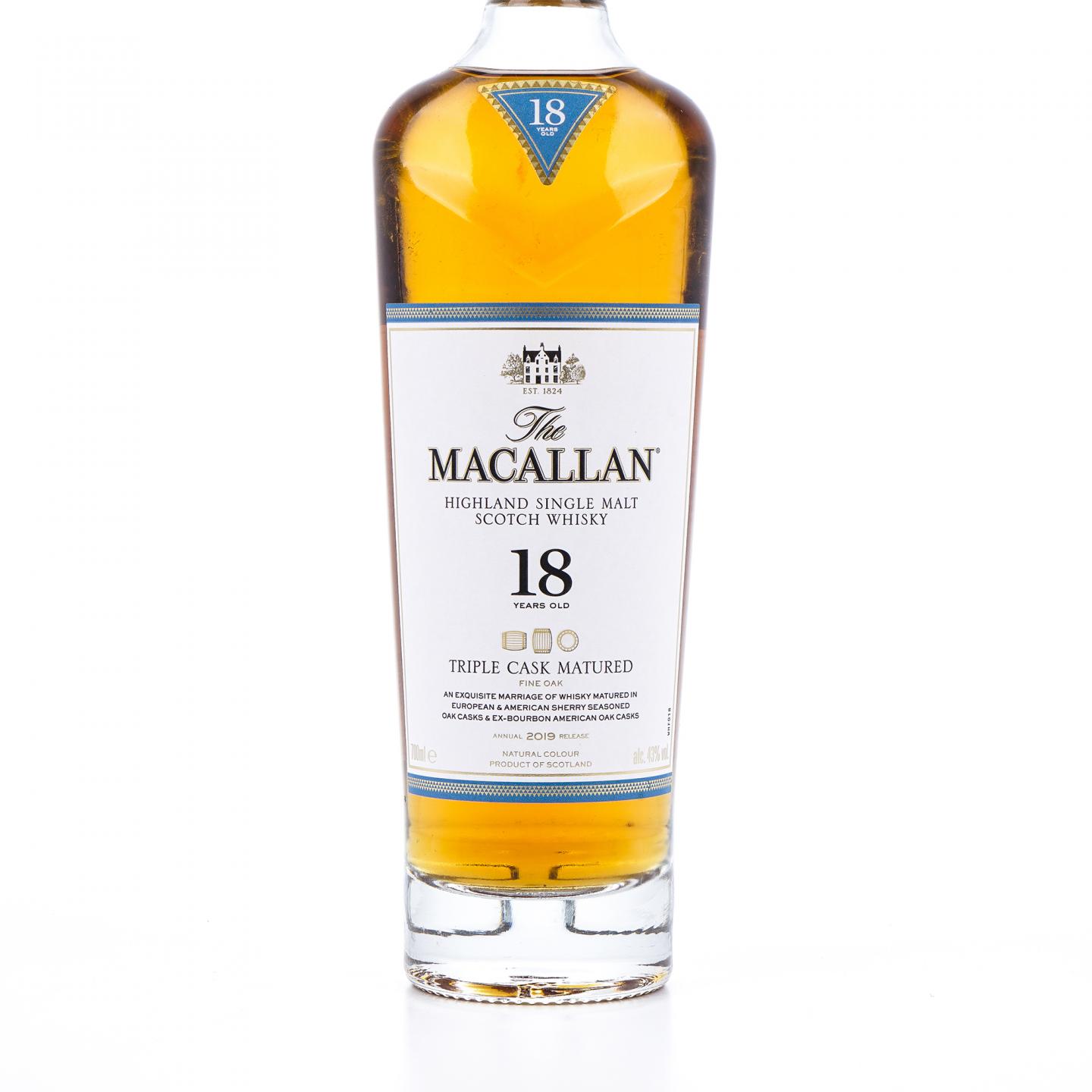 【附X光图】Macallan 麦卡伦 18年 2019 Triple Cask 700ml