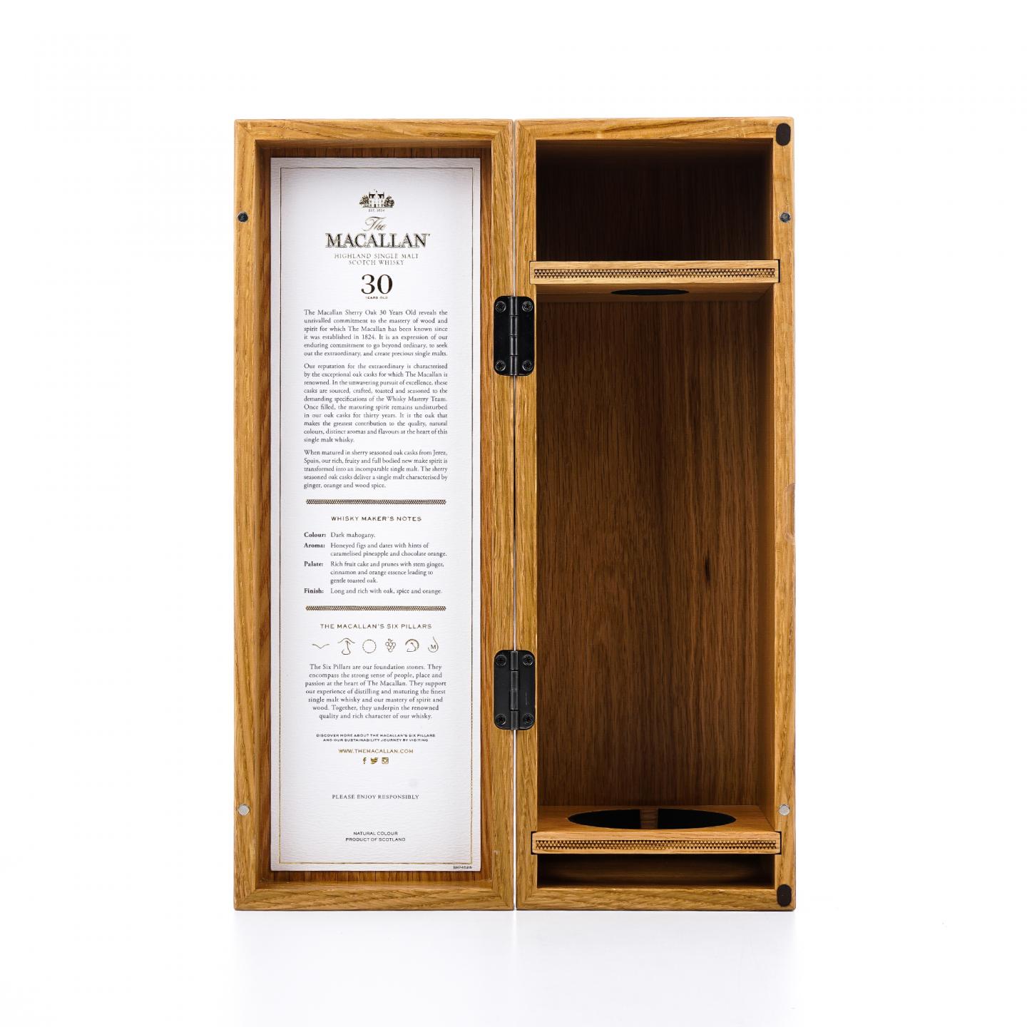 【附X光图】Macallan 麦卡伦 30年 2023 雪莉桶 黑腰带 木盒