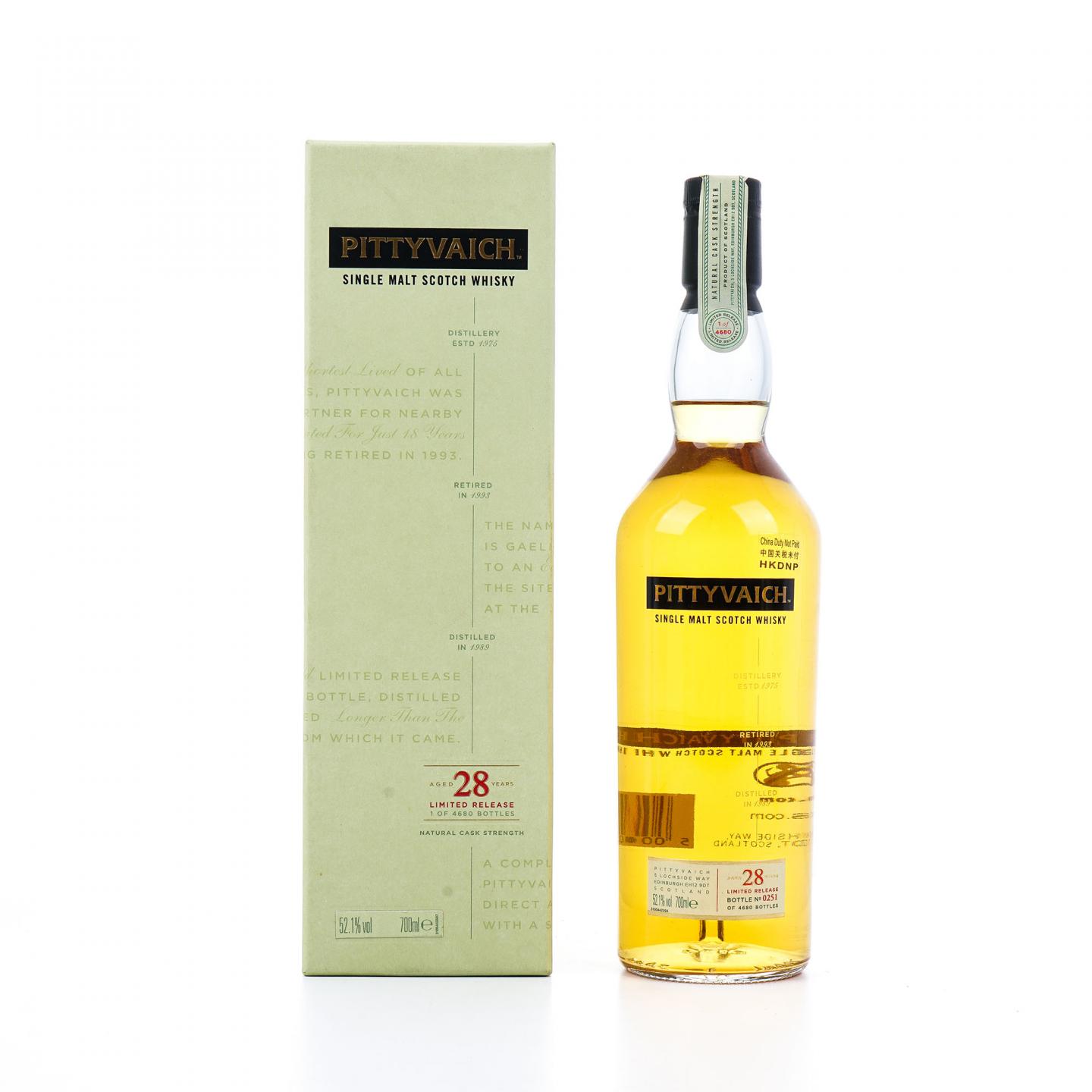 Pittyvaich 皮蒂维克 28年 1989 SR2018