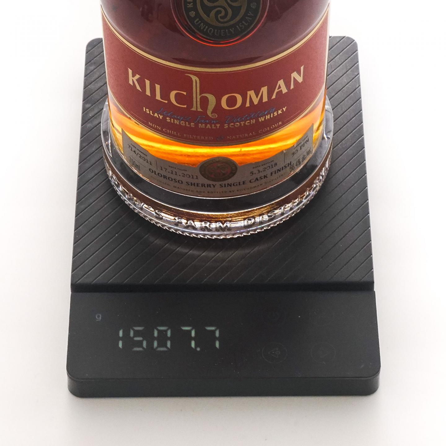 Kilchoman 齐侯门 2011-2018 雪莉单桶后熟 50PPM