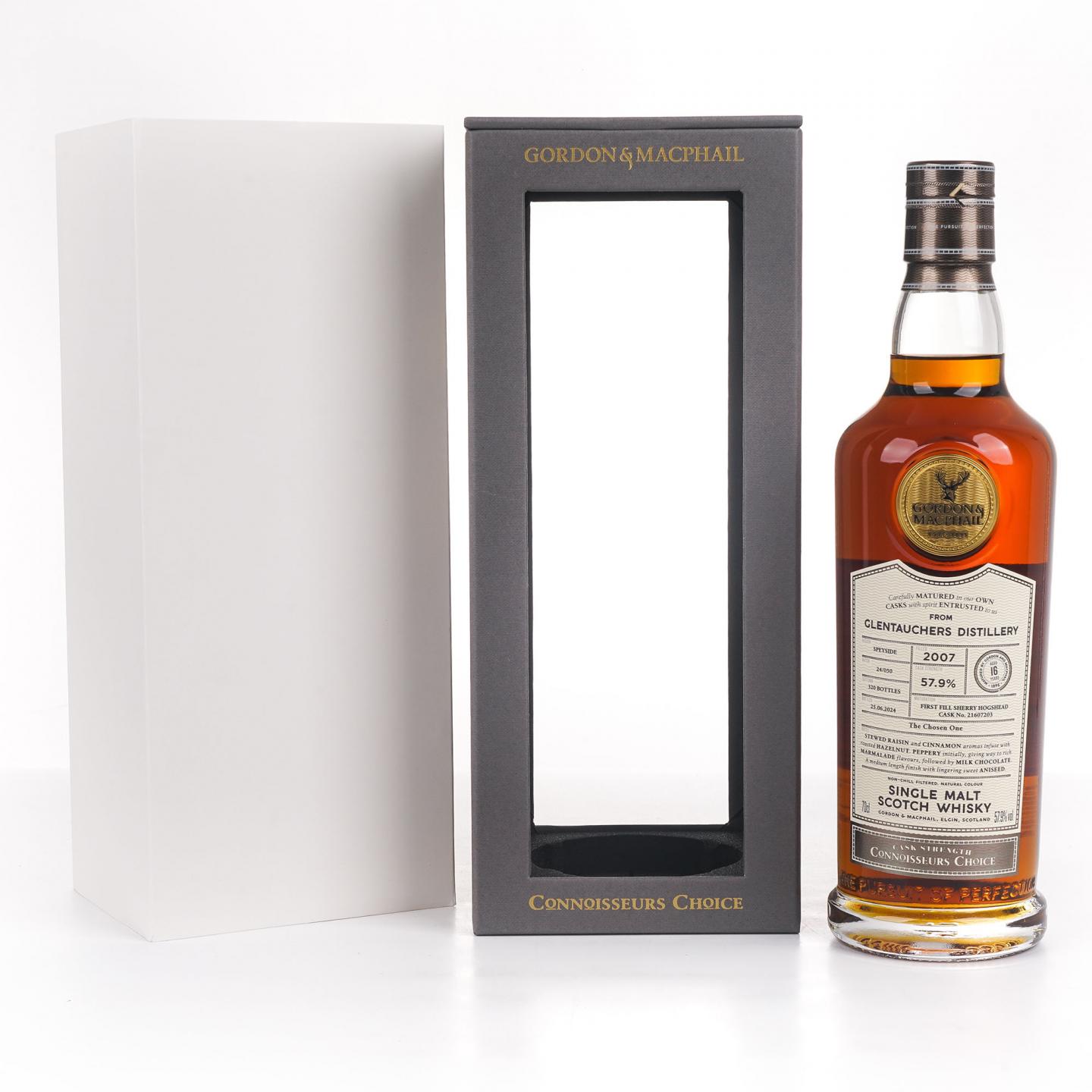 Glentauchers 格兰道奇 16年 2007-2024 初填雪莉桶 GM 桶强