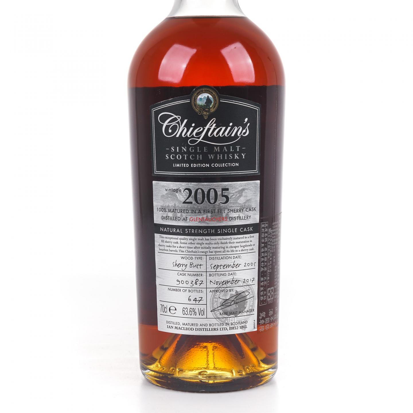 Glentauchers 格兰道奇 2005-2017 初填雪莉单桶Chieftain's IM