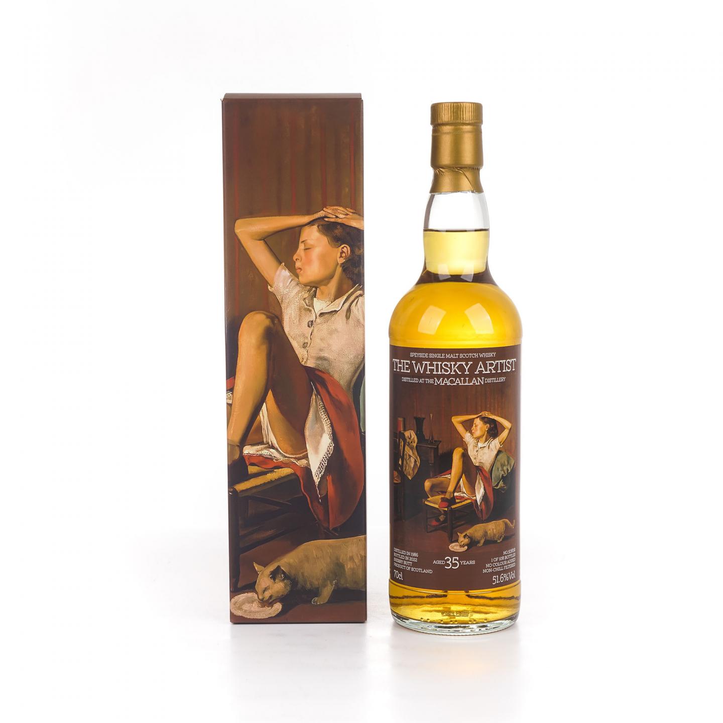 Macallan 麦卡伦 35年 1986-2022 雪莉桶#51383R 51.6%Vol.