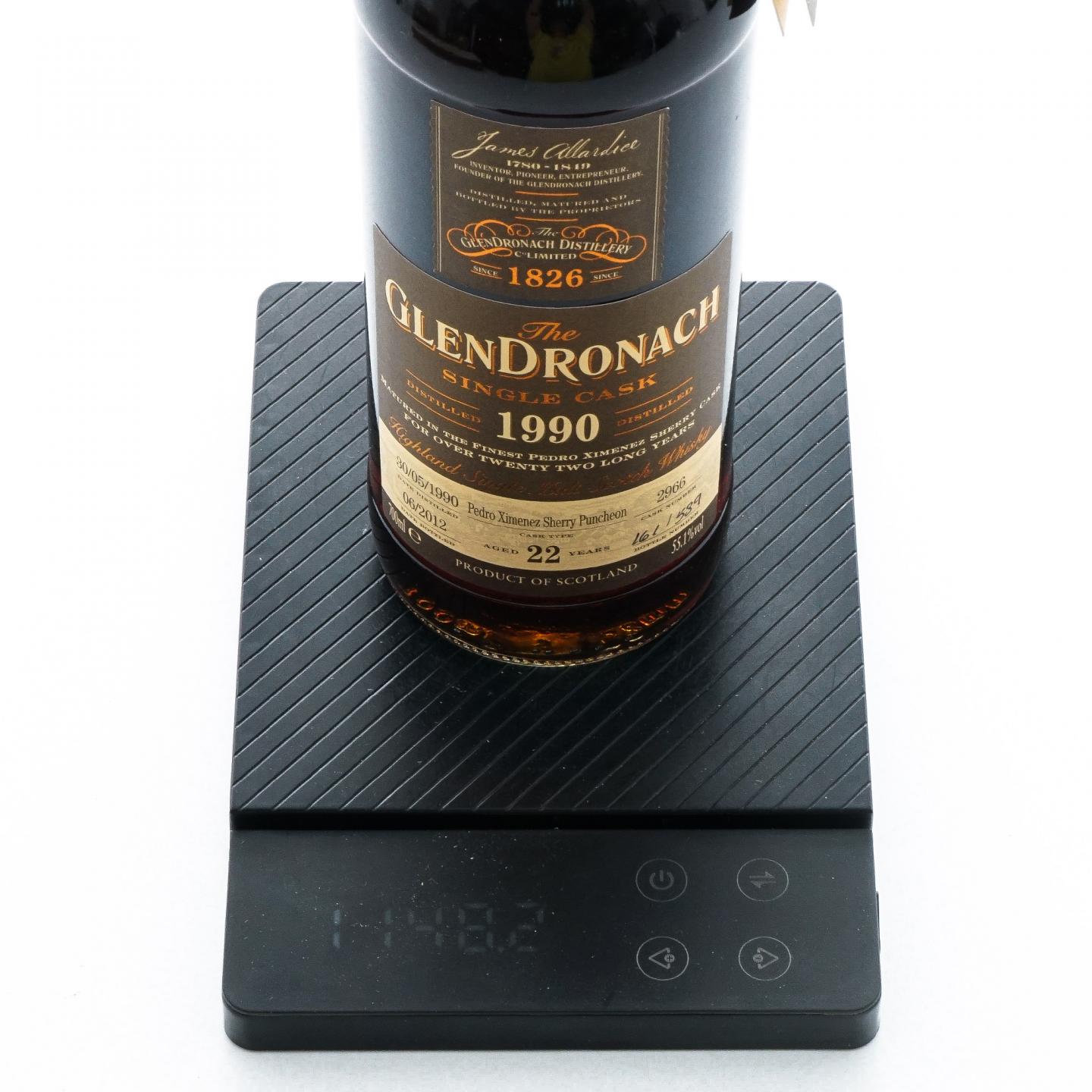 Glendronach 格兰多纳 22年 1990-2012 雪莉单桶#2966