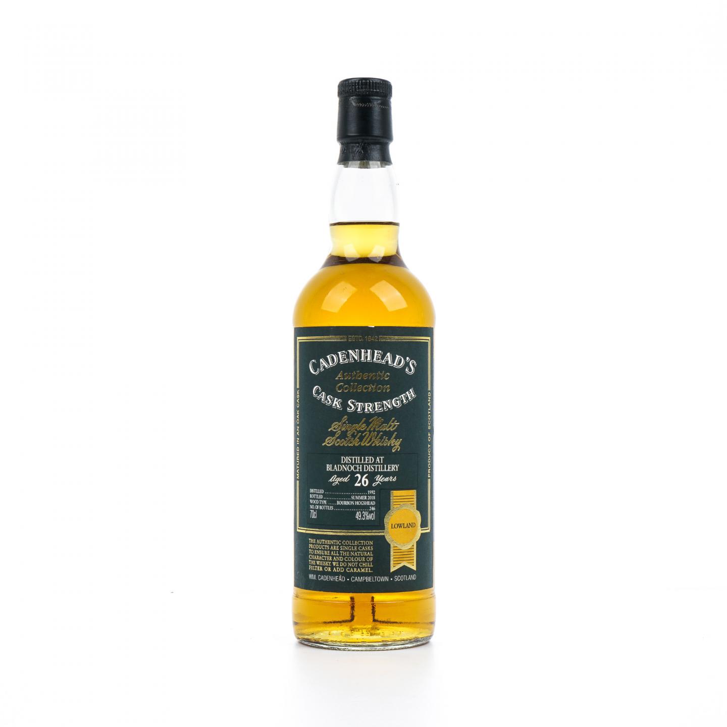 Bladnoch 磐火 26年 1992-2018 Cadenhead 单桶桶强
