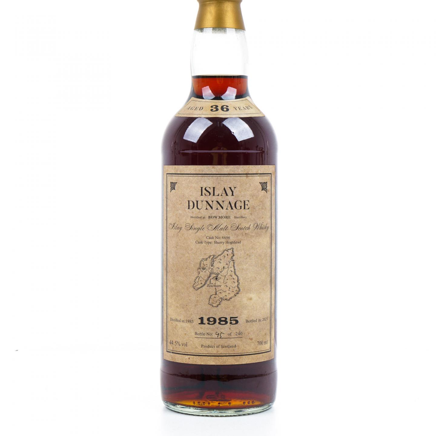 Bowmore 波摩 36年 1985-2021 雪莉桶#6696 44.5%Vol.