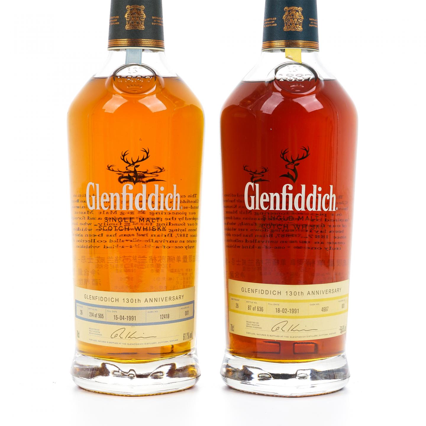 Glenfiddich 格兰菲迪 26年 2017 130周年纪念版 2瓶组
