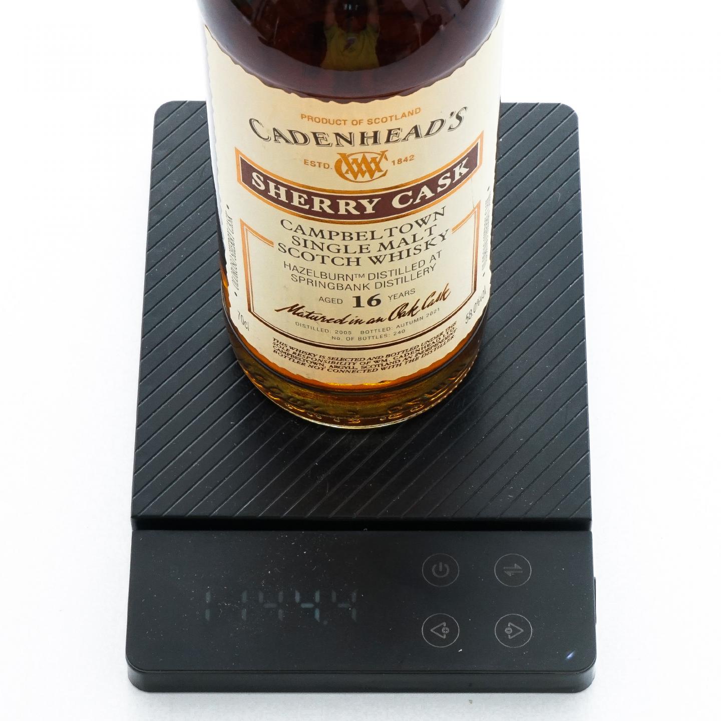 Hazelburn 哈索本 16年 云顶出品 2005-2021 雪莉桶 CA
