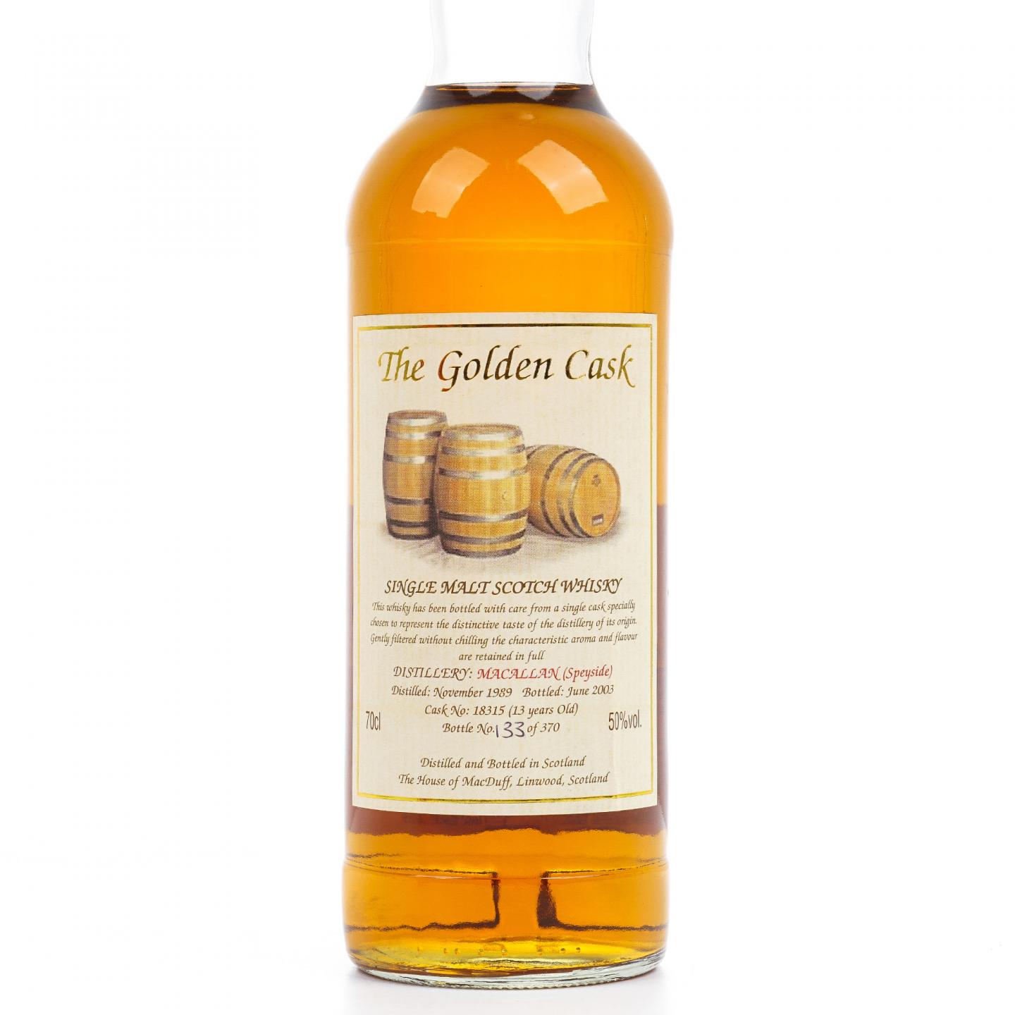 Macallan 麦卡伦 13年 1989-2003 The Golden Cask