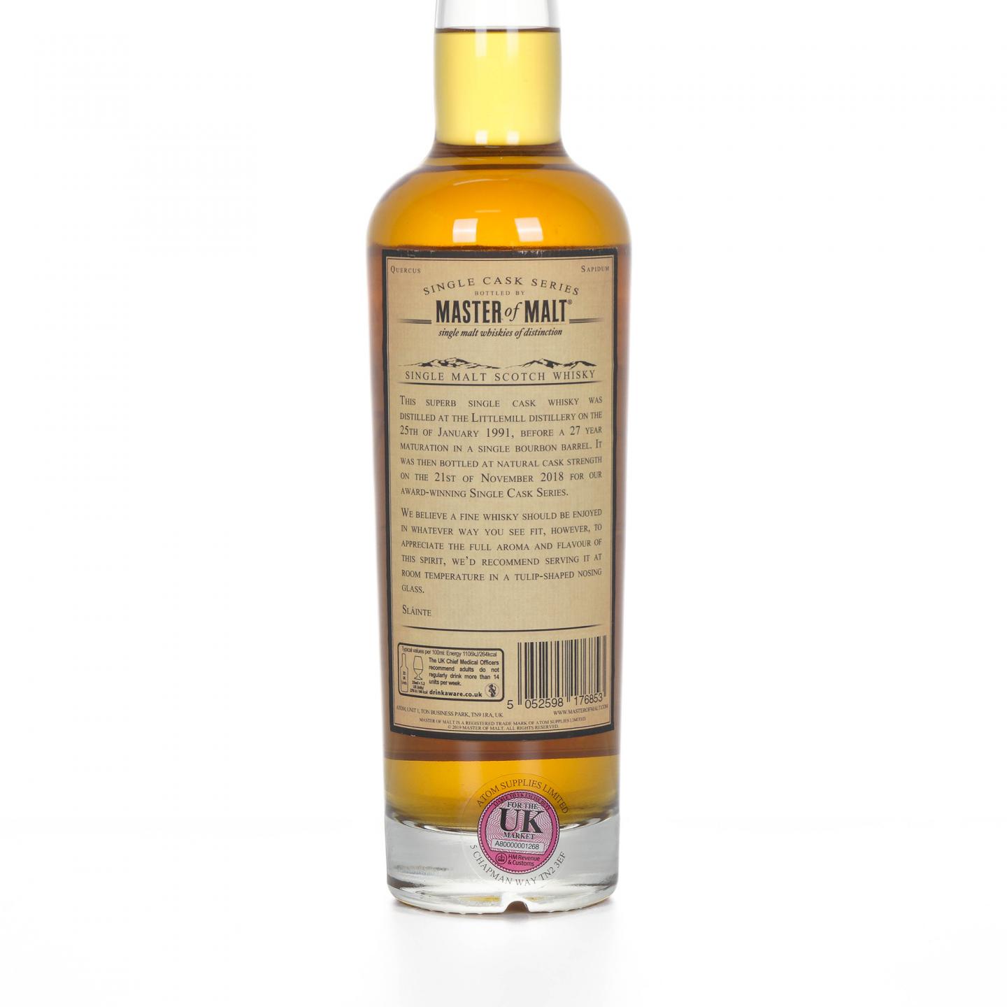 Littlemill 小磨坊 27年 1991-2018 MoM