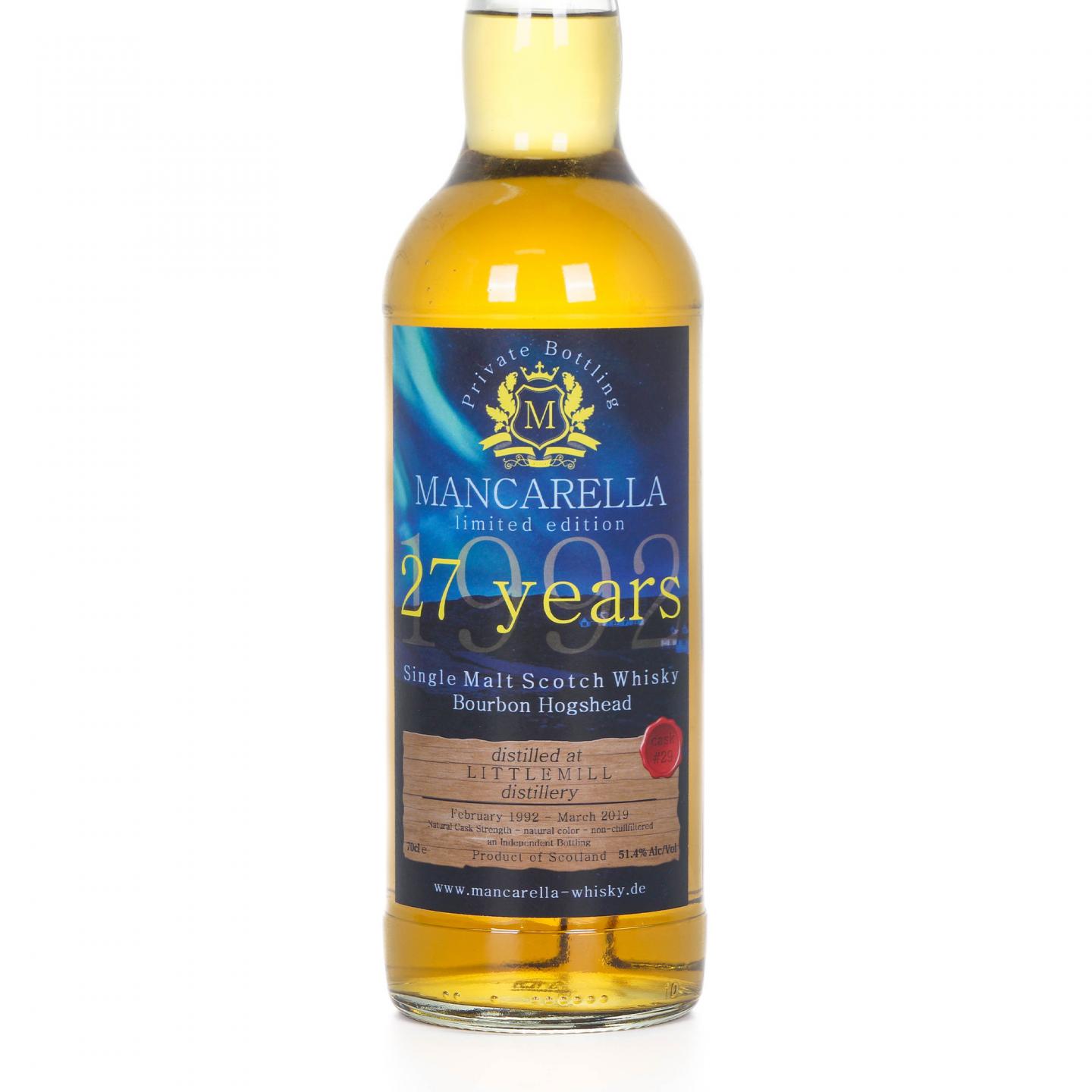 Littlemill 小磨坊 27年 1992-2019 MA