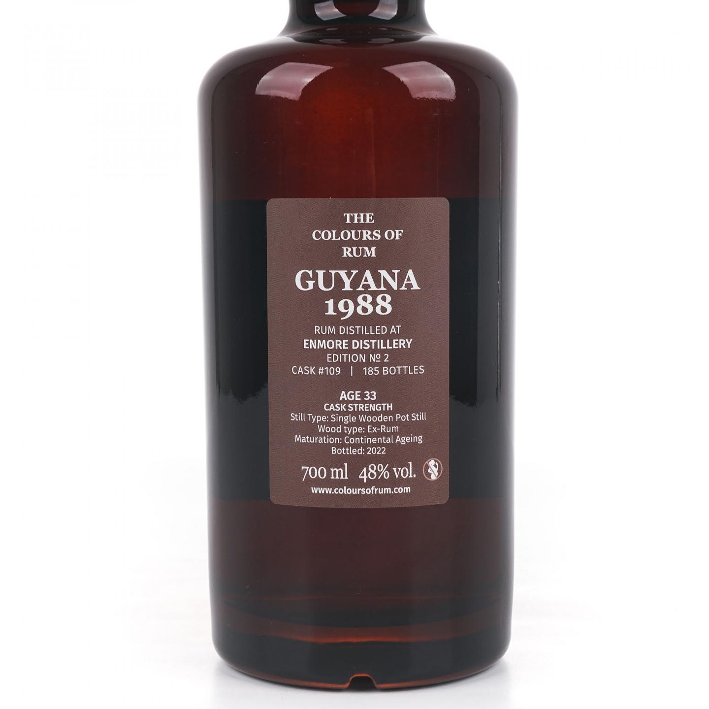 Enmore 33年 1988-2022 圭亚那朗姆酒 Edition No. 2 桶强