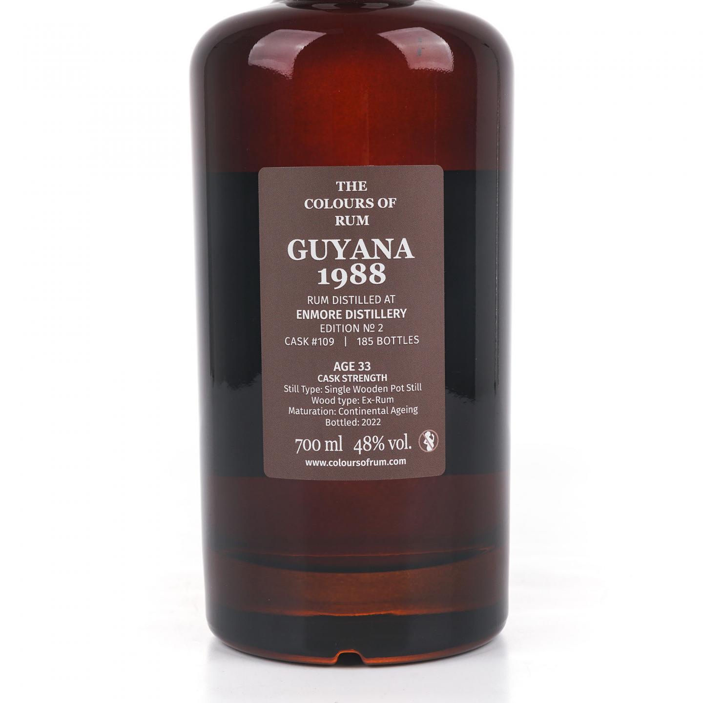 Enmore 33年 1988-2022 圭亚那朗姆酒 Edition No. 2 桶号109