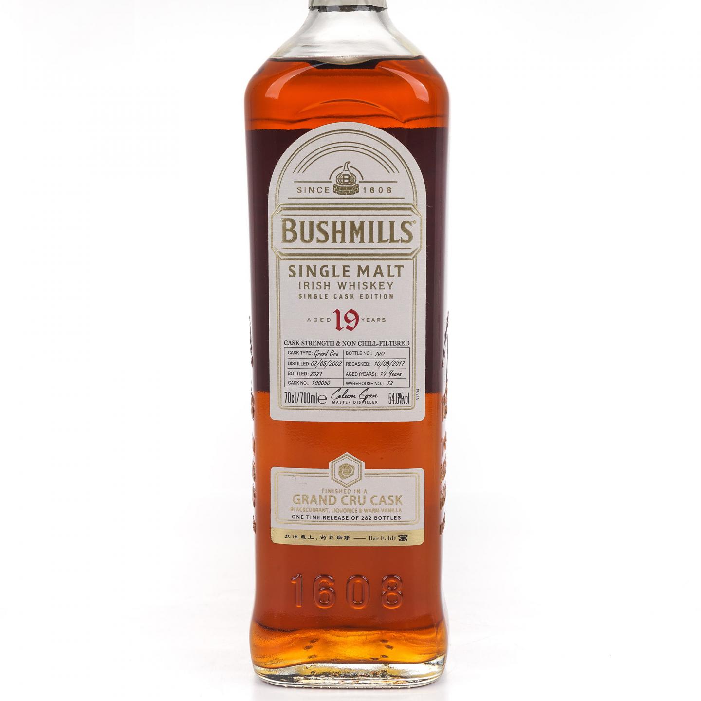 Bushmills 布什米尔 19年 2002-2021 单桶#100050 行货