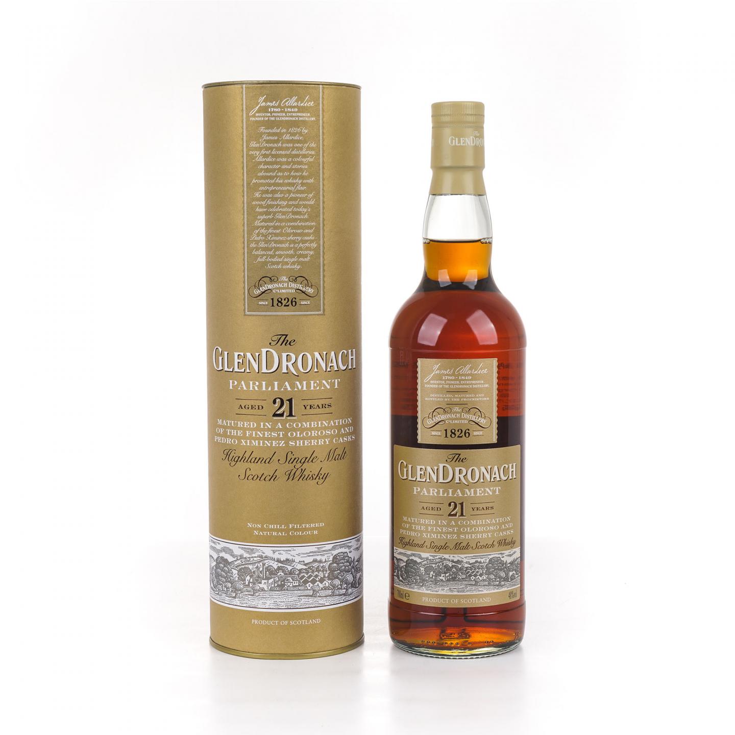 Glendronach 格兰多纳 21年 2018 Parliament