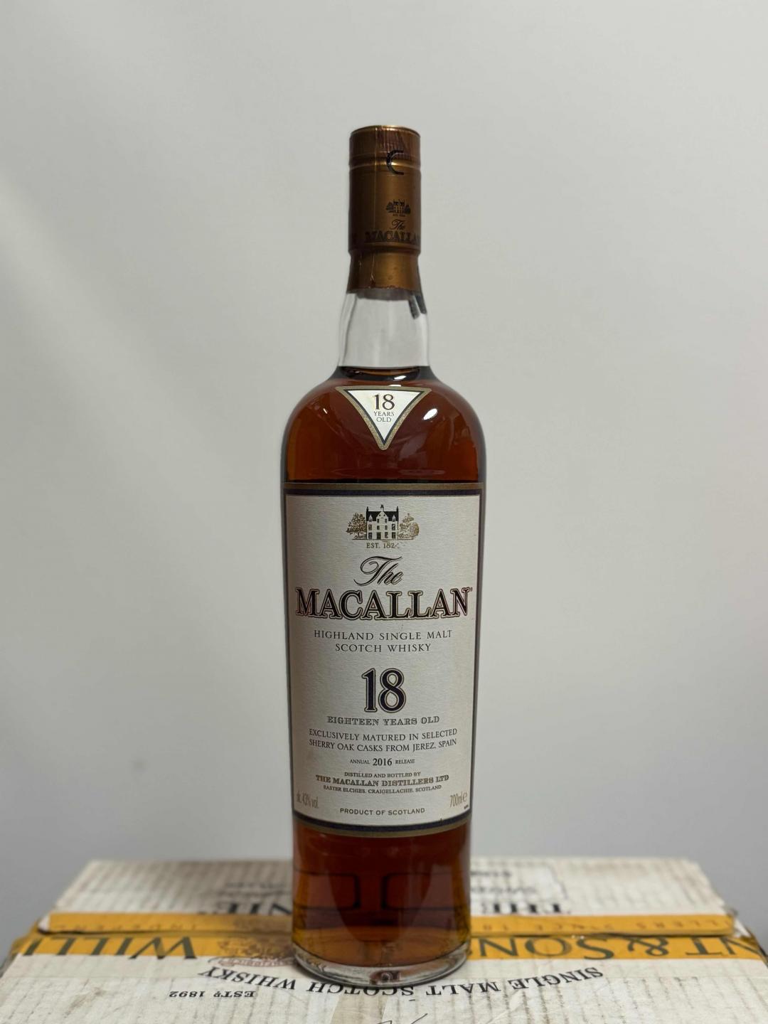 麦卡伦18年 2016年姥姥版本 停产绝版酒款