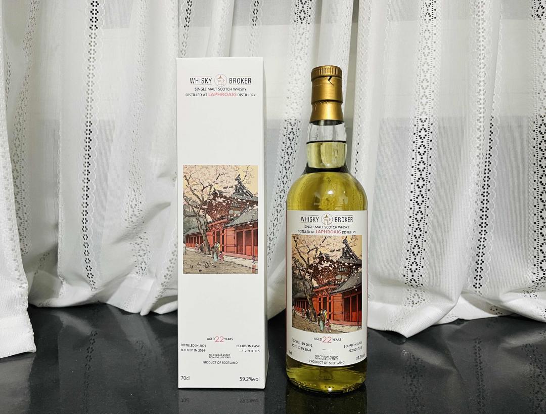 拉弗格2001-2024 22年「春」波本桶单桶单一麦芽威士忌 59.2% 700ml