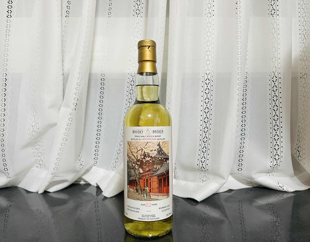 拉弗格2001-2024 22年「春」波本桶单桶单一麦芽威士忌 59.2% 700ml