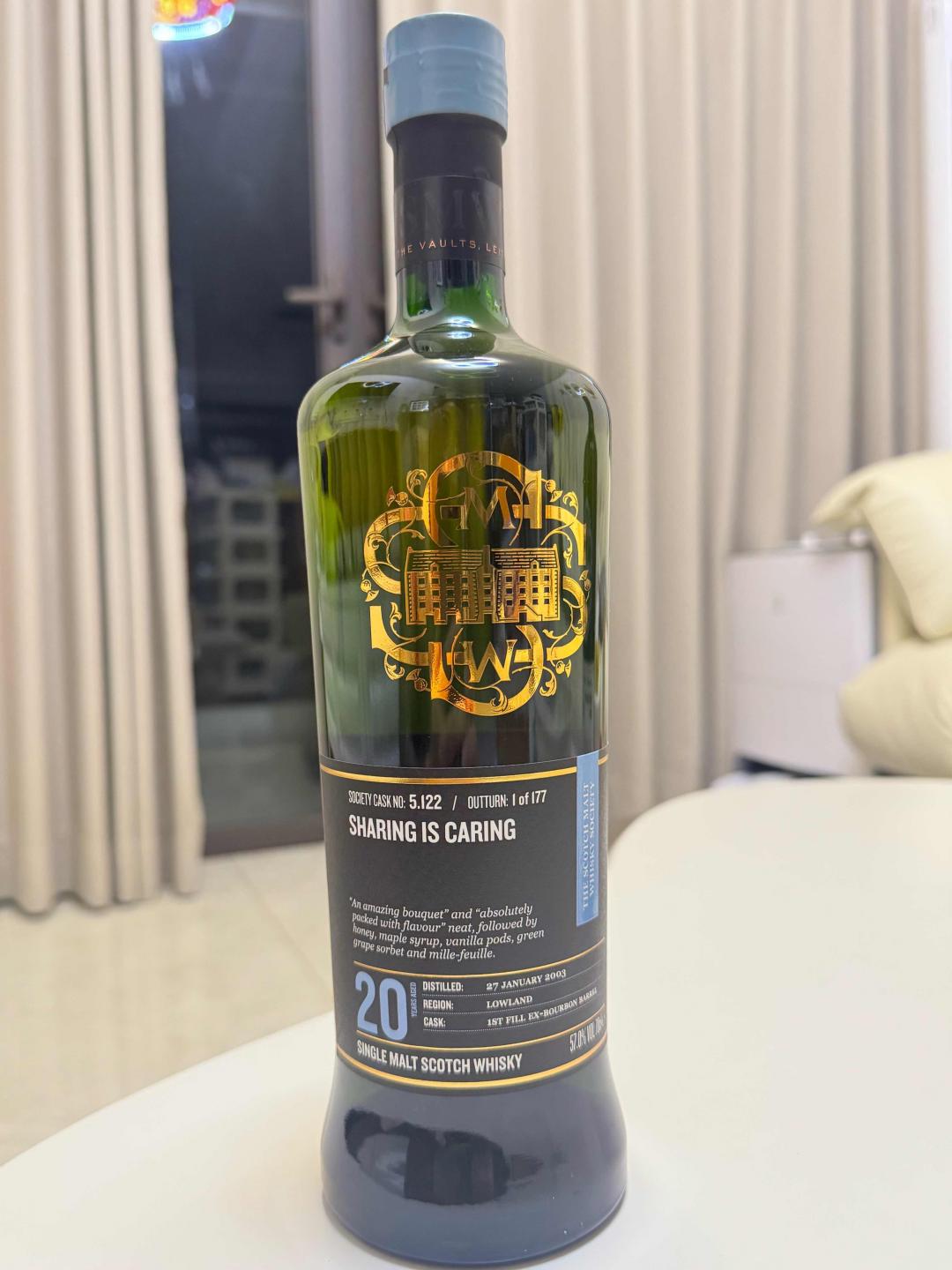 包邮SMWS协会酒5.122 欧肯特轩