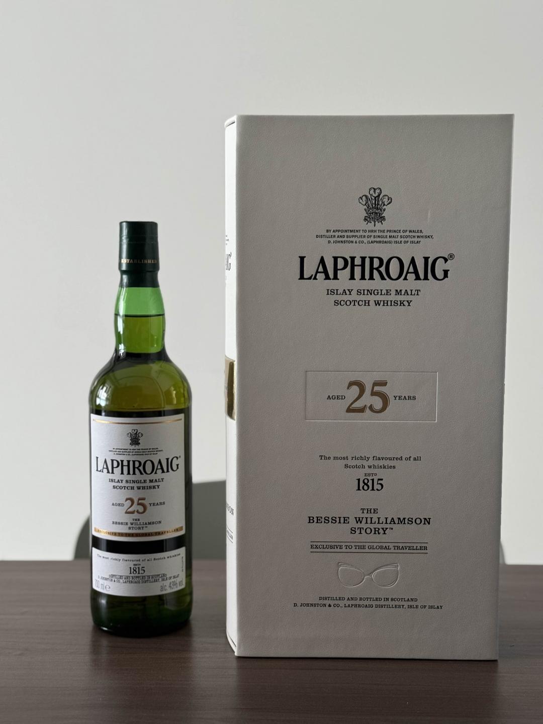 Laphroaig 拉弗格 25年 The Bessie Williamson Story 礼盒