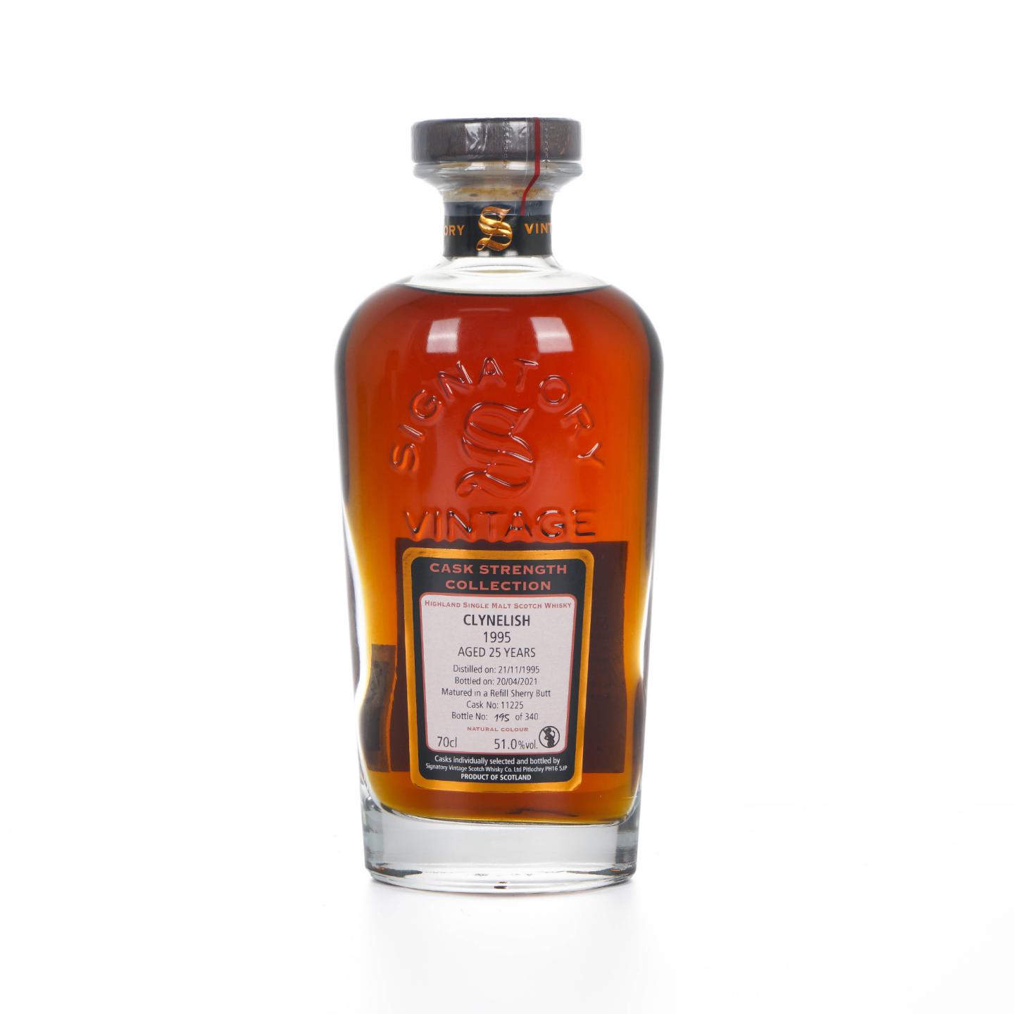 Clynelish 克里尼利基 25年 1995-2021 SV 雪莉桶#11225 桶强