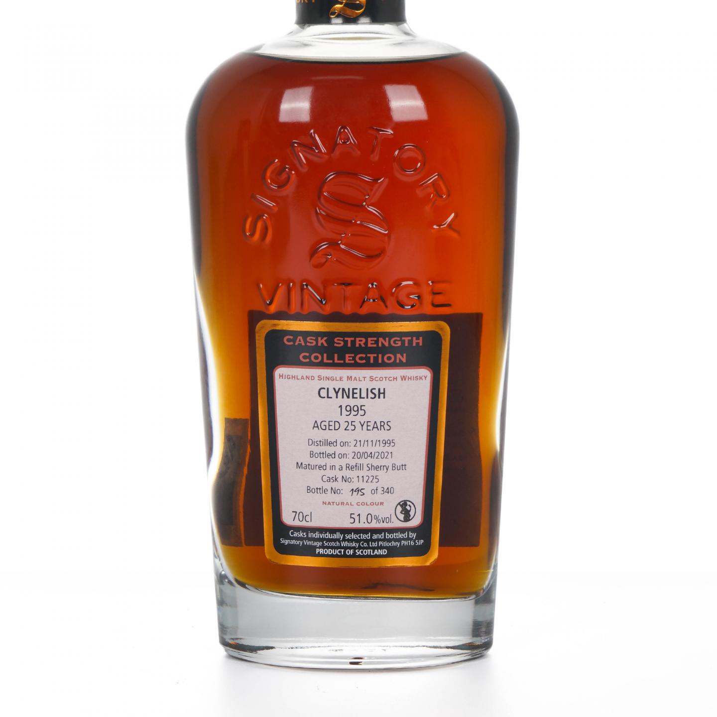 Clynelish 克里尼利基 25年 1995-2021 SV 雪莉桶#11225 桶强