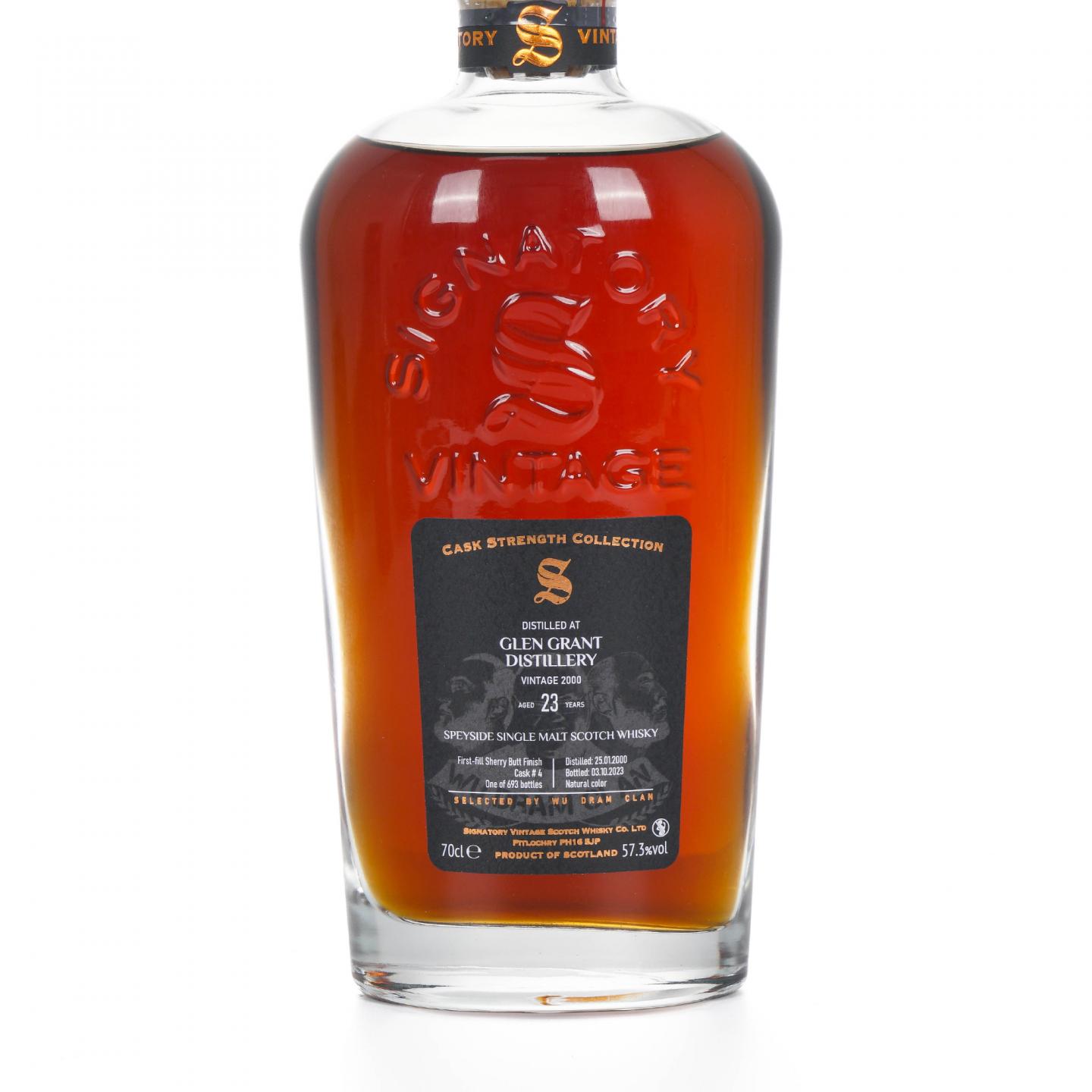 Glen Grant 格兰冠 23年 2000-2023 SV 雪莉桶后熟 桶强